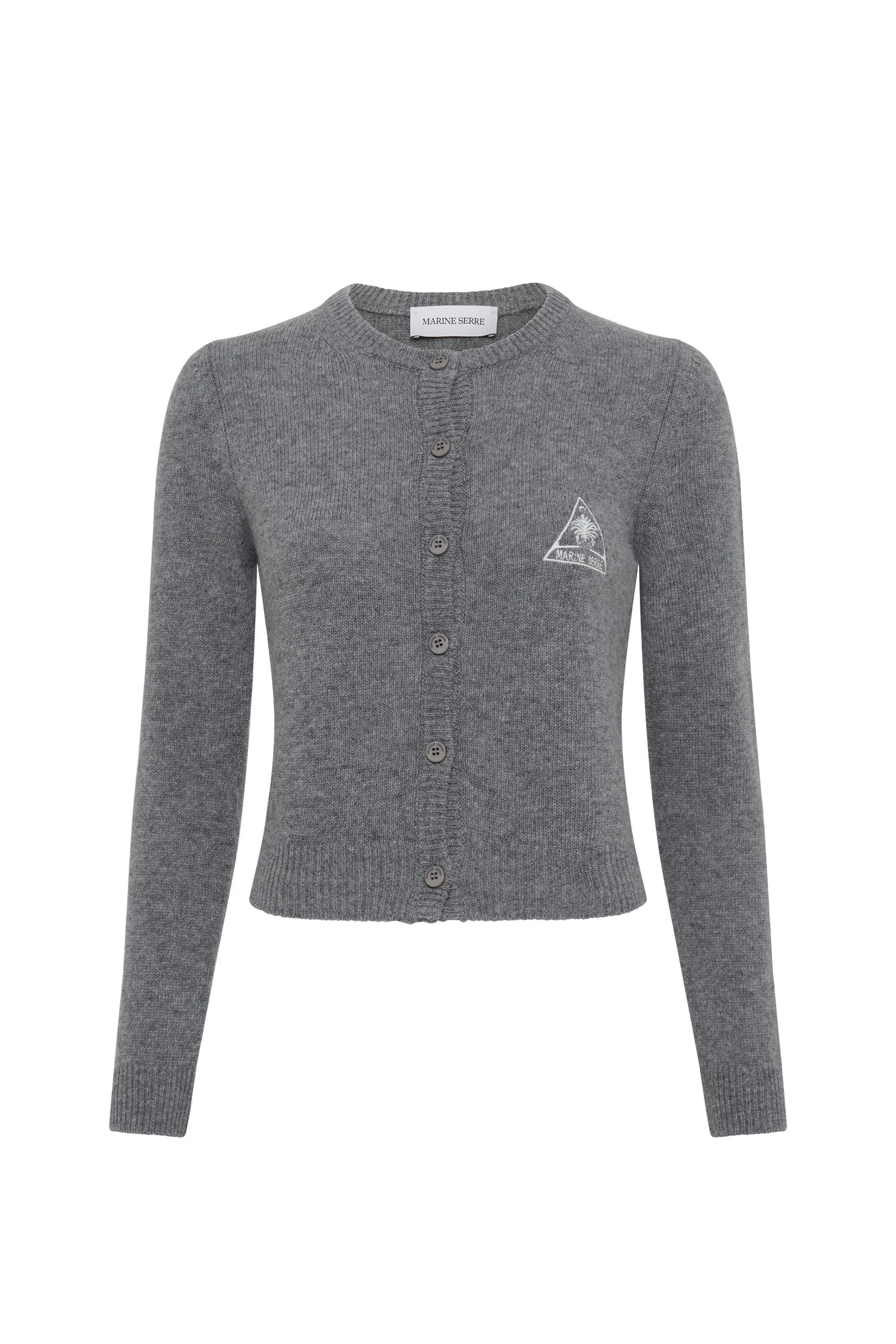 Clean Wool Knit Fitted Cardigan - 1