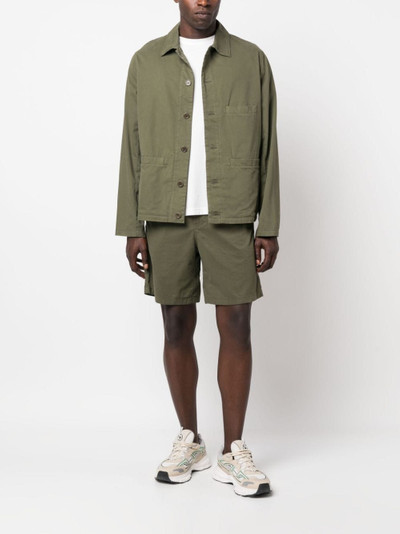 A.P.C. single-breasted cotton shirt jacket outlook