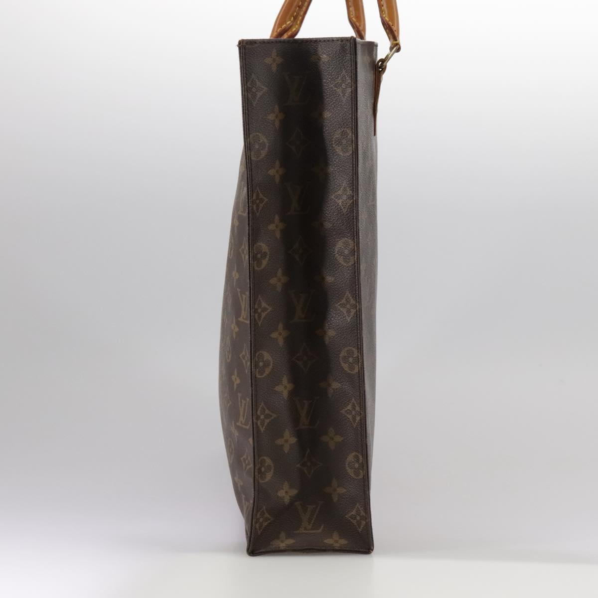 LOUIS VUITTON Monogram Sac Plat Hand Bag M51140 - 4