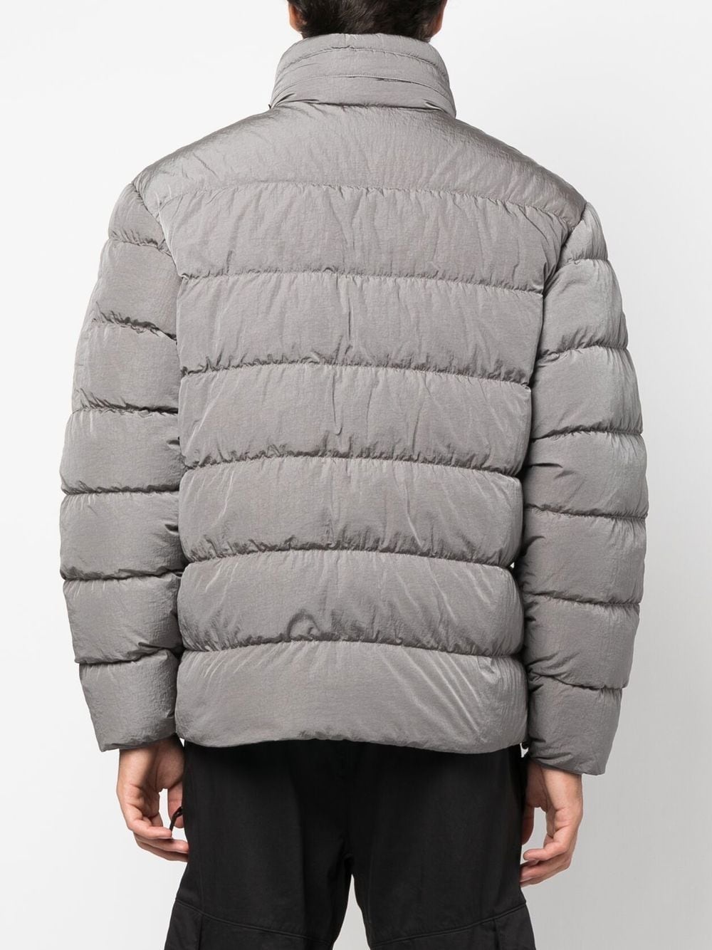 padded zip-up down jacket - 4