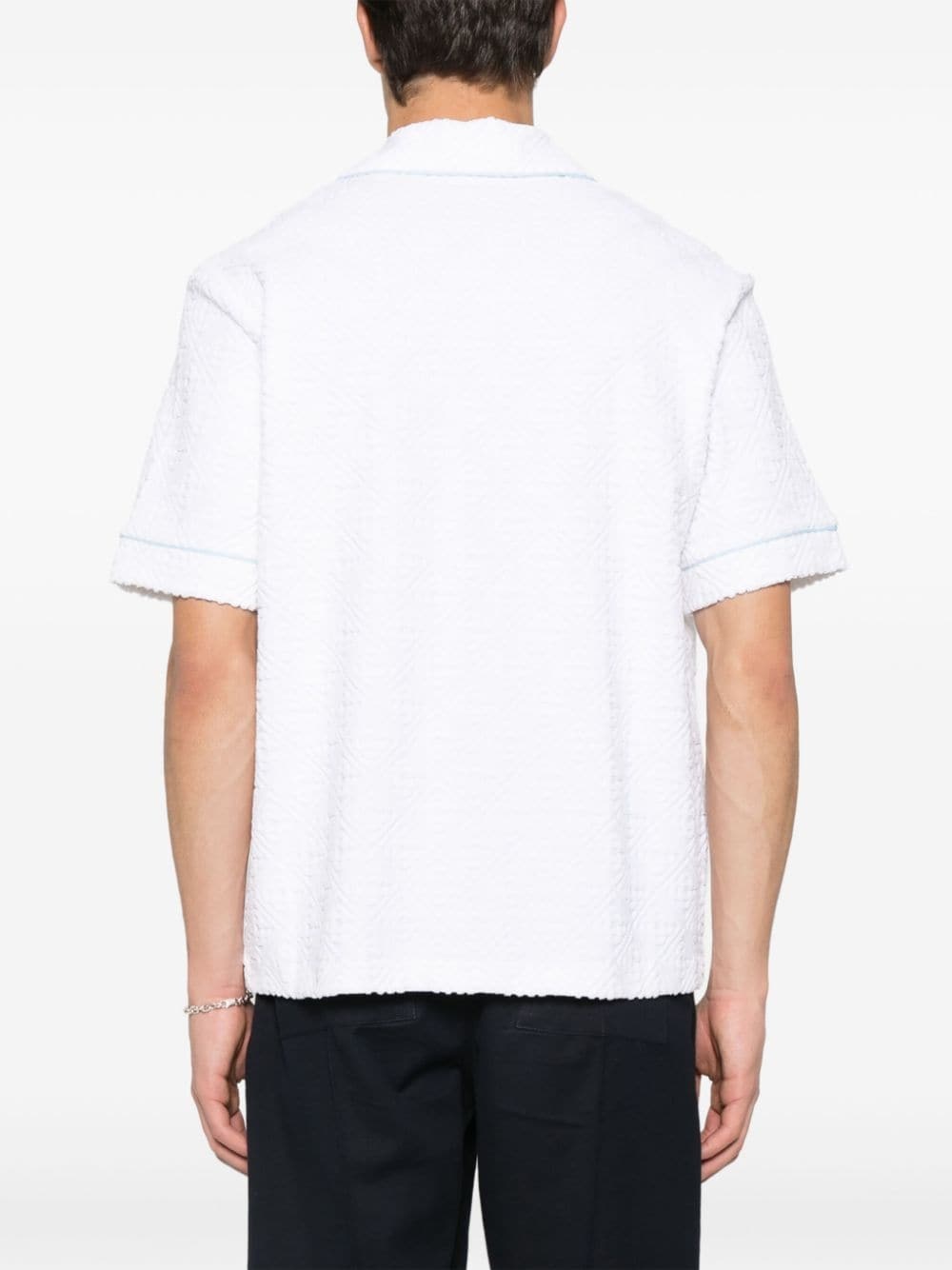 monogram terry-cloth shirt - 4