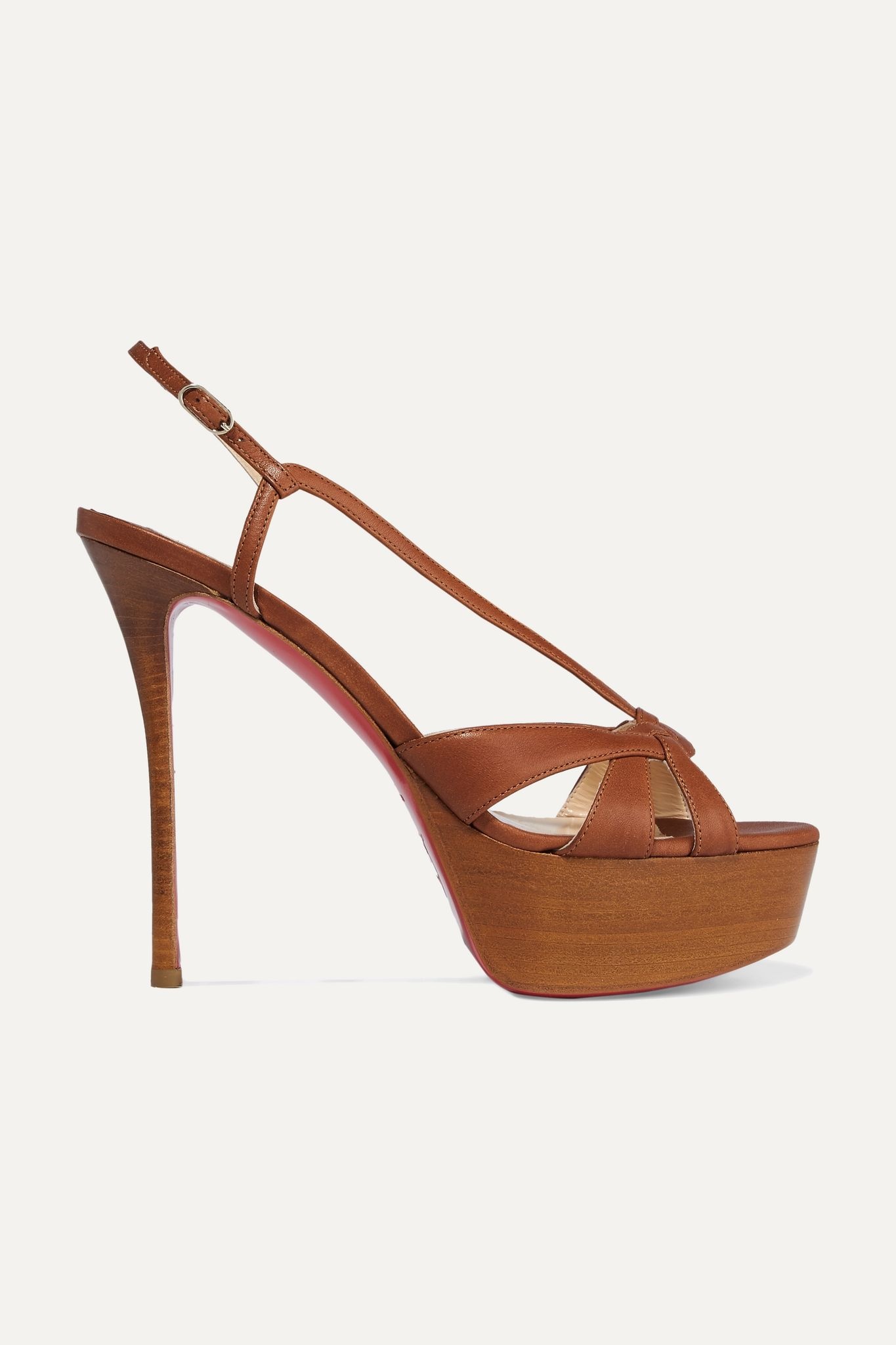 Veracite 130 leather platform sandals - 1