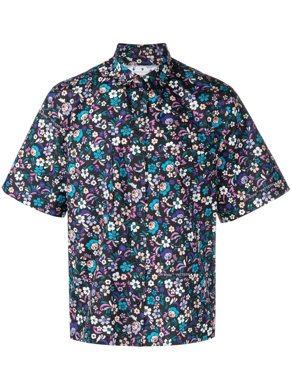 Flowers Summer cotton shirt - 1