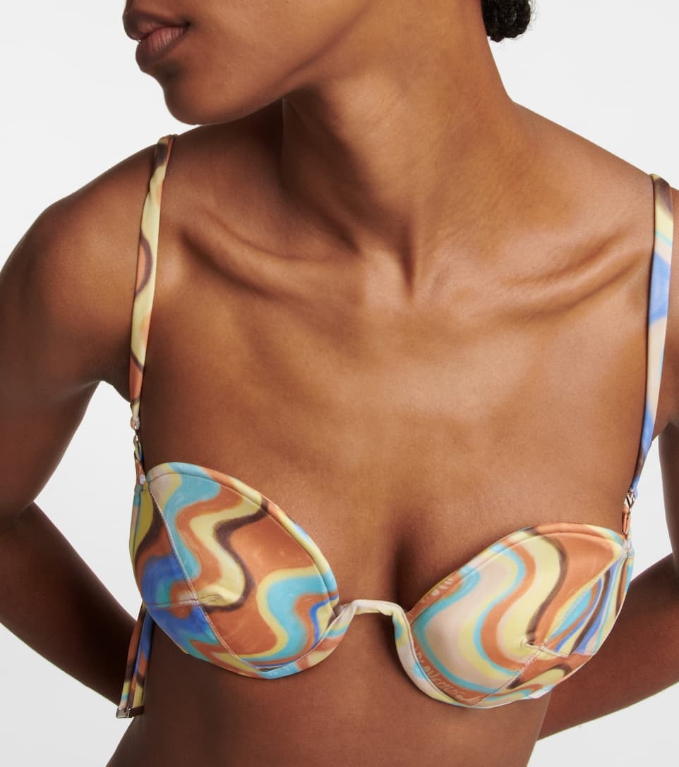 Le Haut Aouro printed bikini top - 4