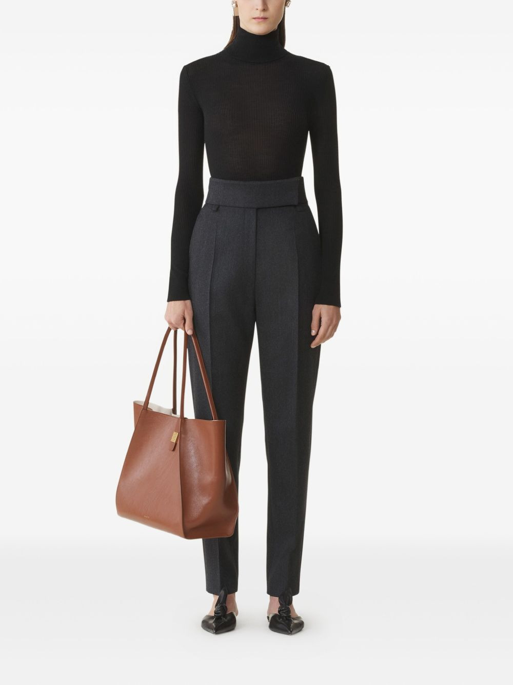 ribbed turtleneck sweater - 2