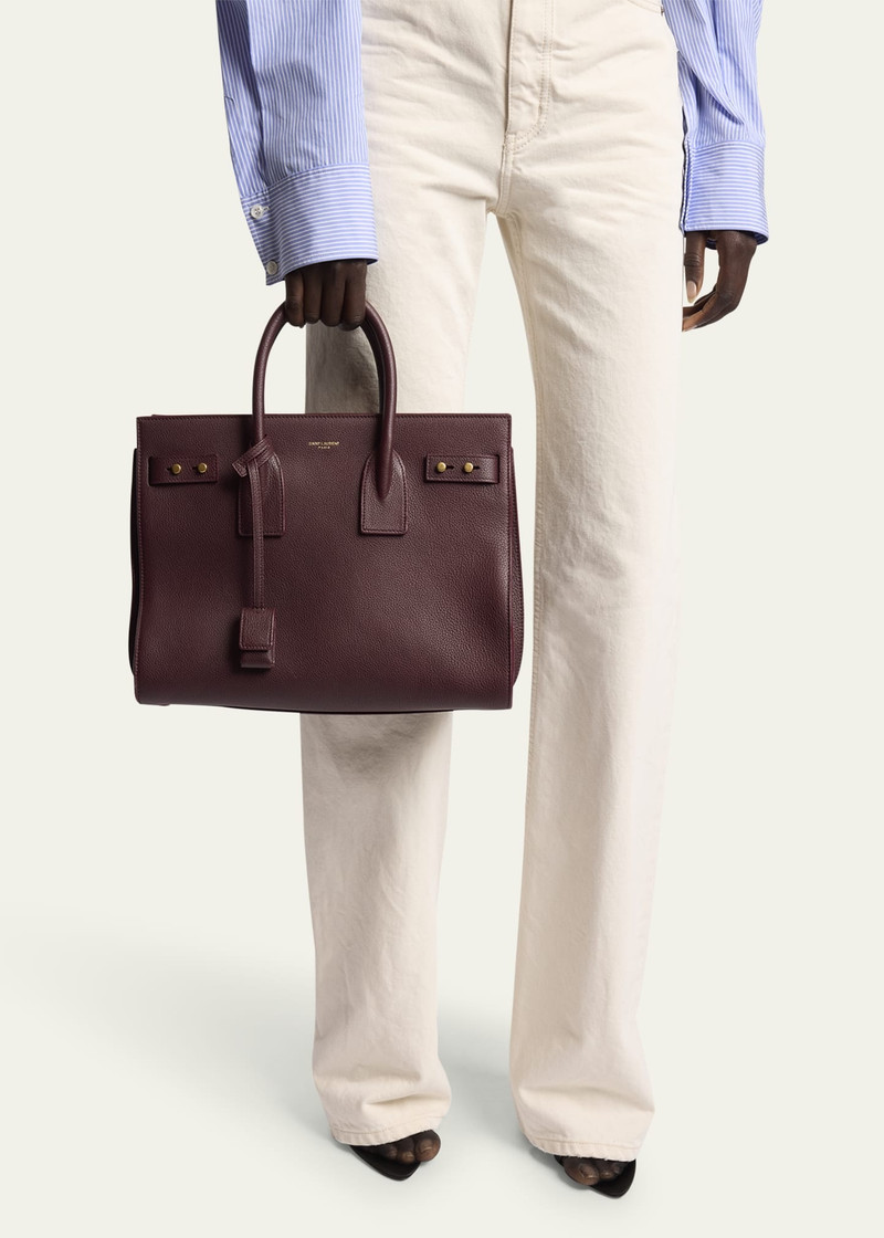 SAINT LAURENT Sac De Jour Small Leather Top-Handle Bag outlook