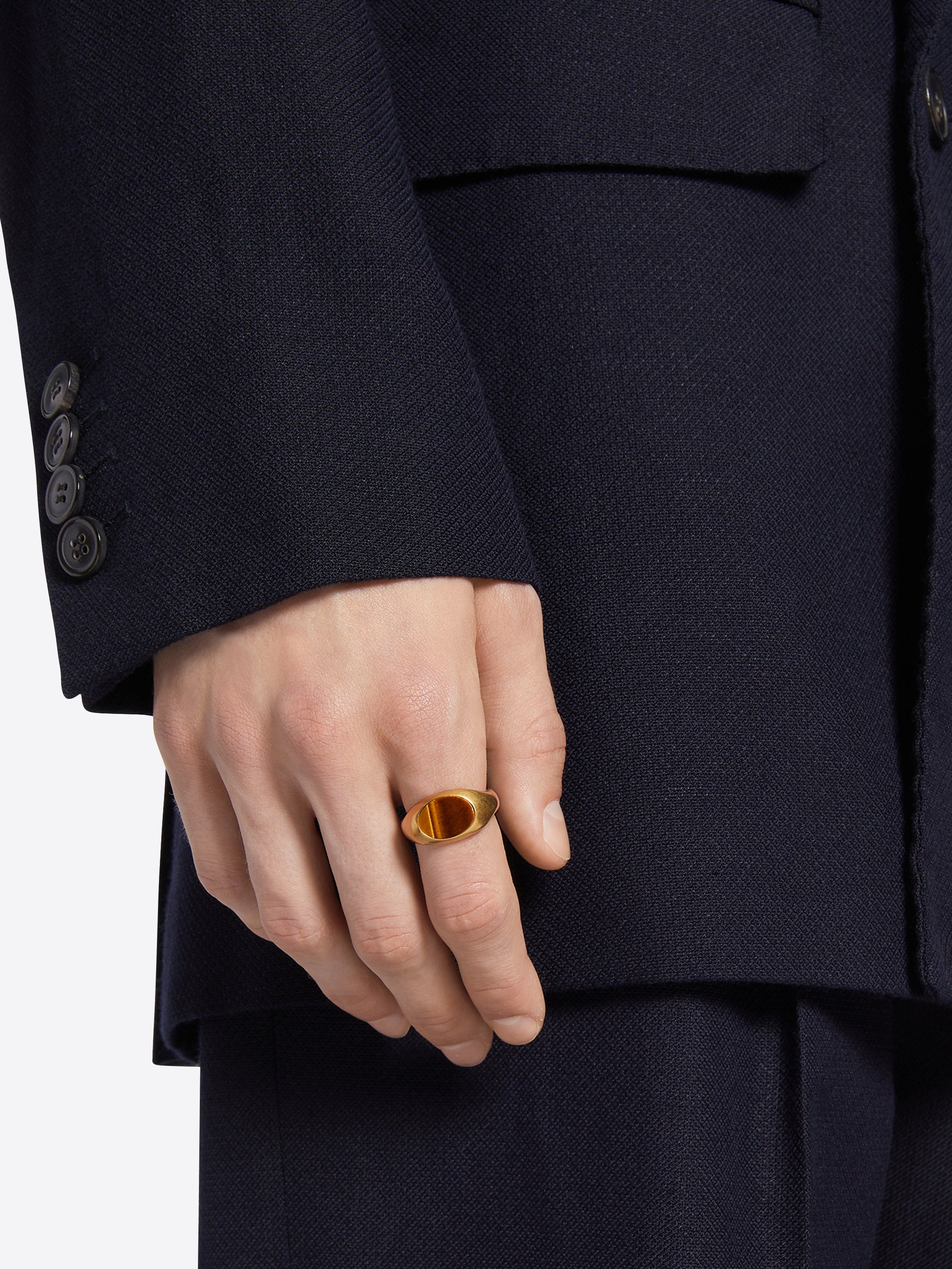 STONE SIGNET RING - 4