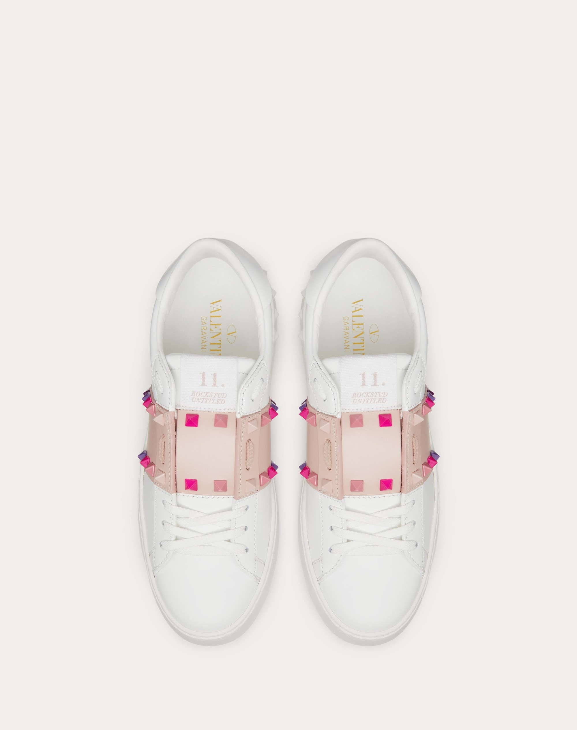 ROCKSTUD UNTITLED CALFSKIN SNEAKER - 4