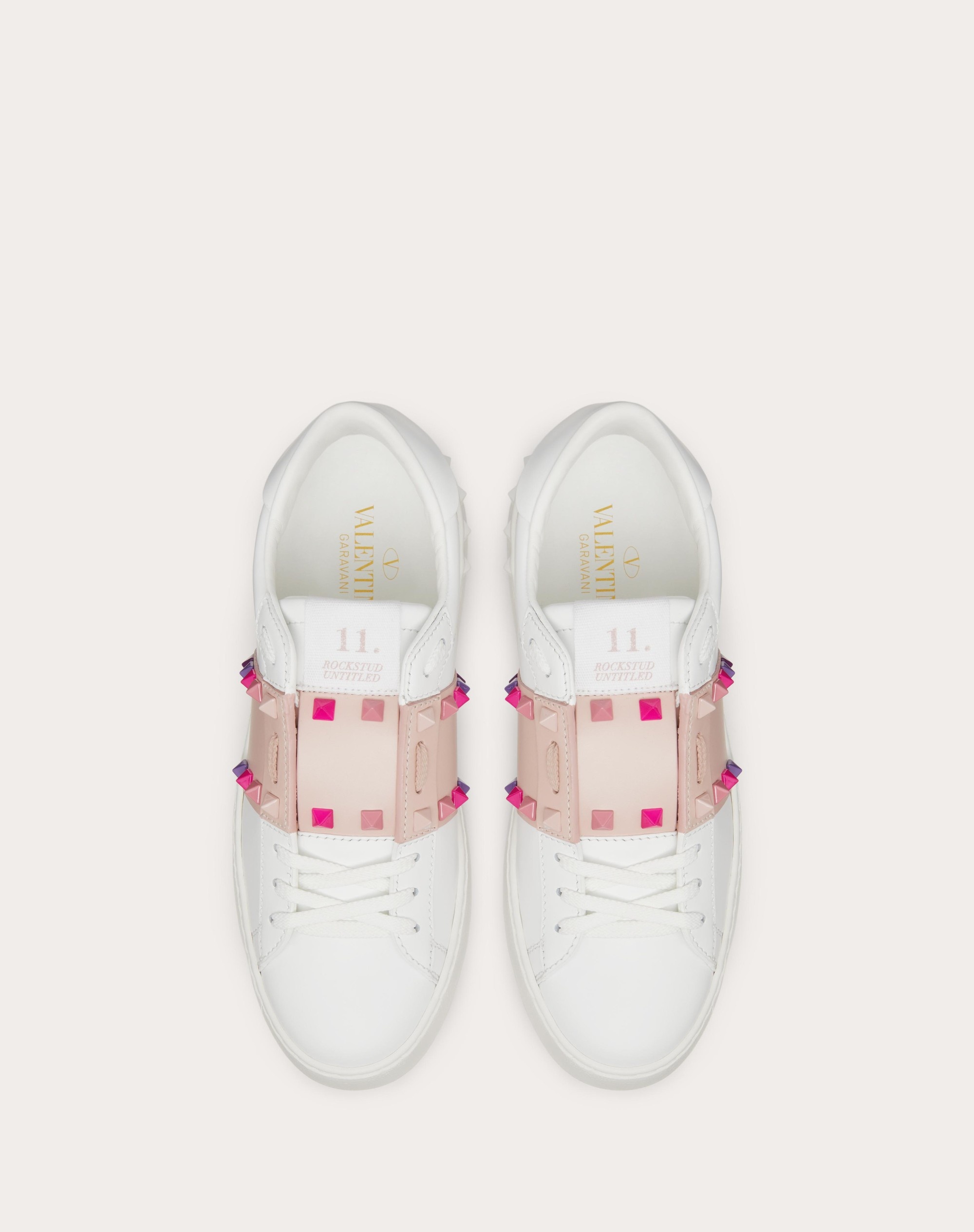 ROCKSTUD UNTITLED CALFSKIN SNEAKER - 4