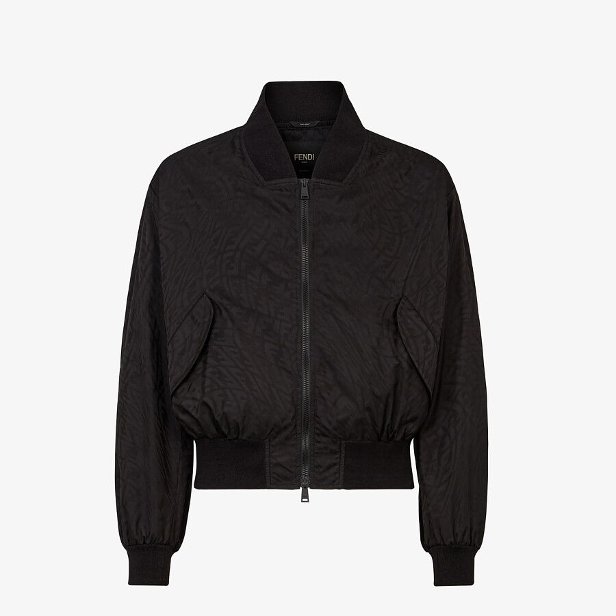 Black tech fabric jacket - 1