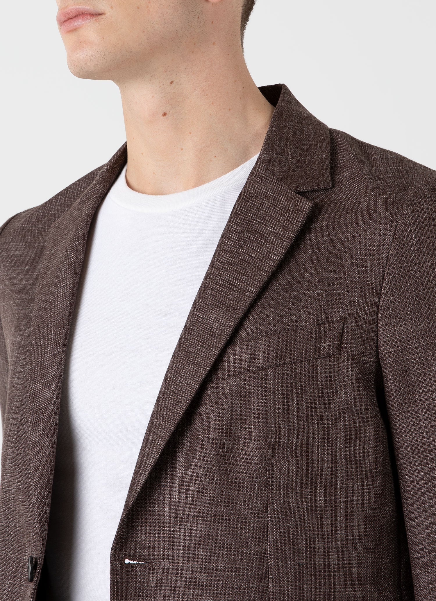 Silk Linen Wool Blazer - 6