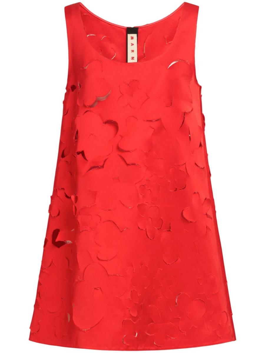 ワンピース Marni Short Dress ABMA1396S0 USR009 Duchess Cut-Out Mini Dress (ABMA1396S0-USR009-BLACK)