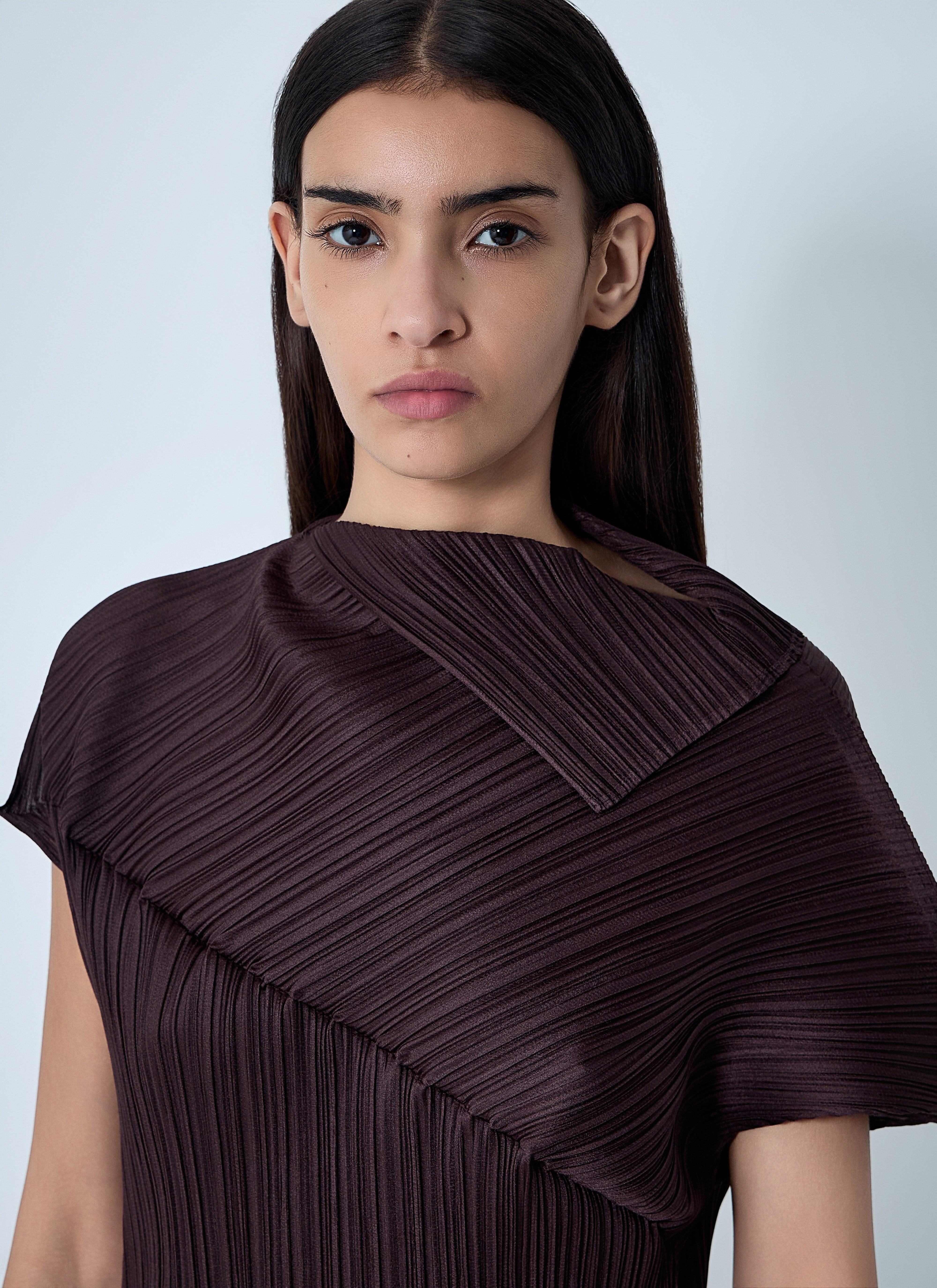 Pleats Please Issey Miyake Women Draped Pleated Shirt - 5