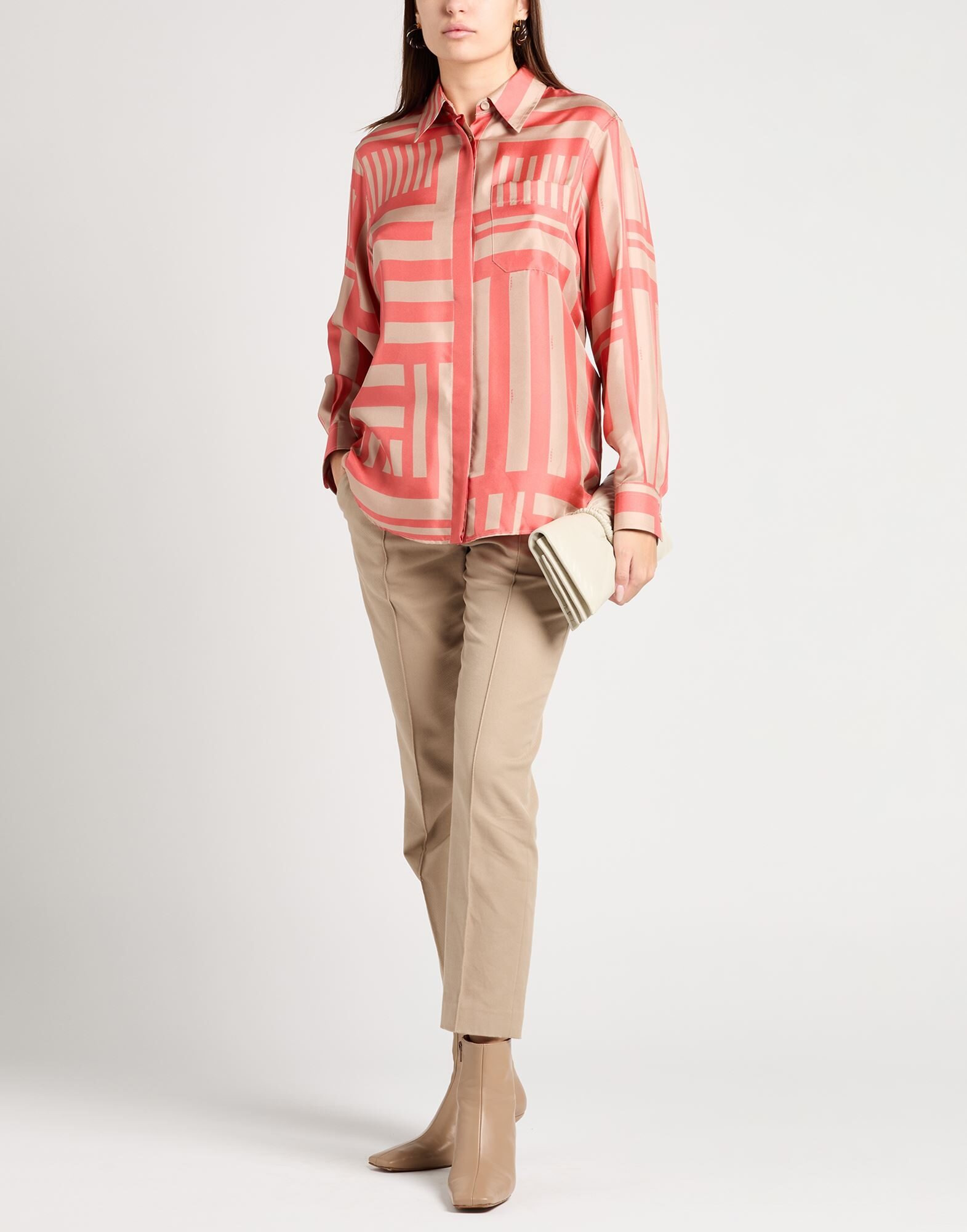 Coral Women's Silk Shirts & Blouses - 2