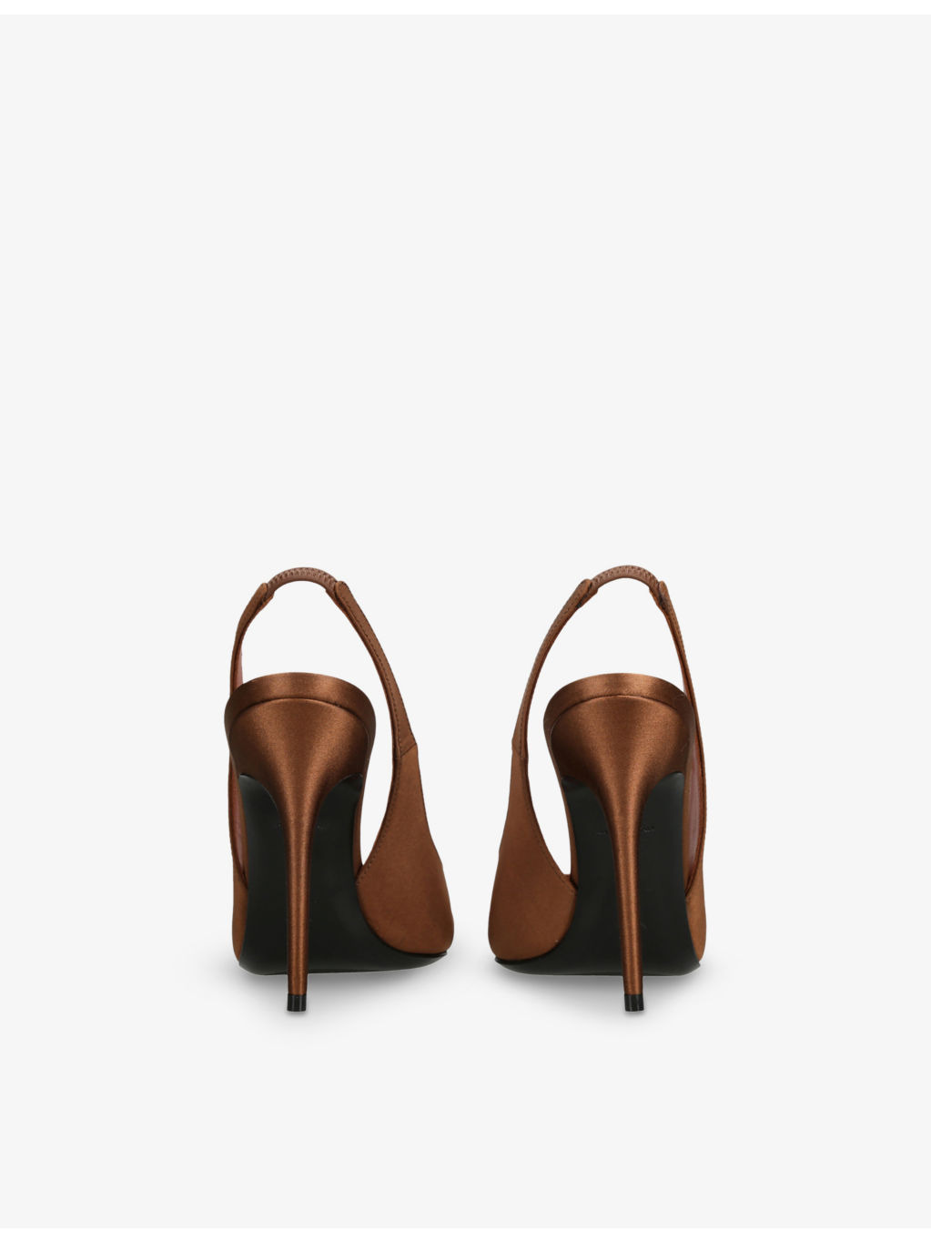 Anok Slingback Satin Heeled Courts - 4