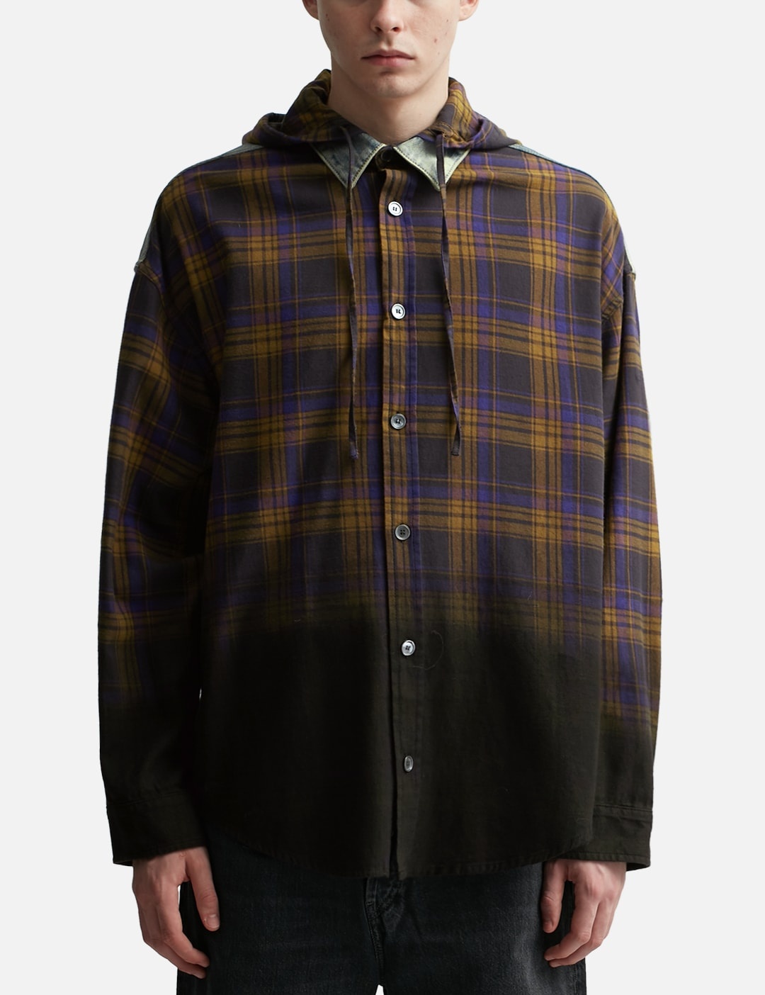 HOODED BUTTON-UP SHIRT - 3