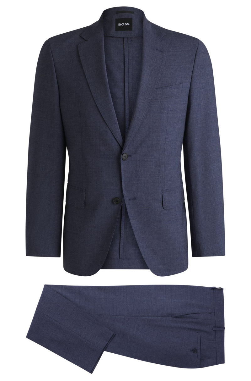 SLIM-FIT SUIT IN MICRO-PATTERNED PERFORMANCE-STRETCH FABRIC 8