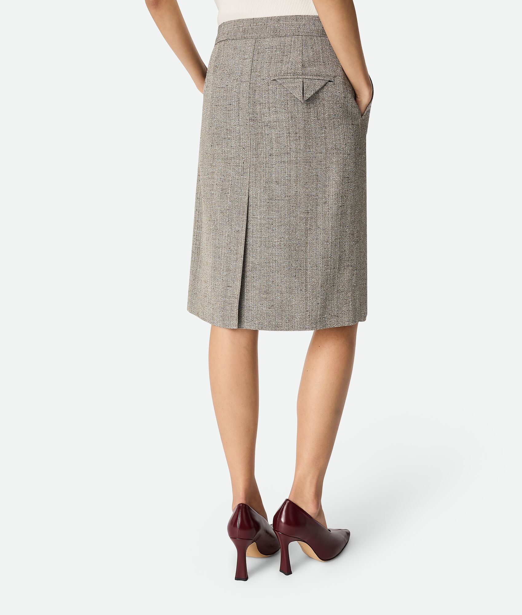 Viscose And Silk Skirt - 4