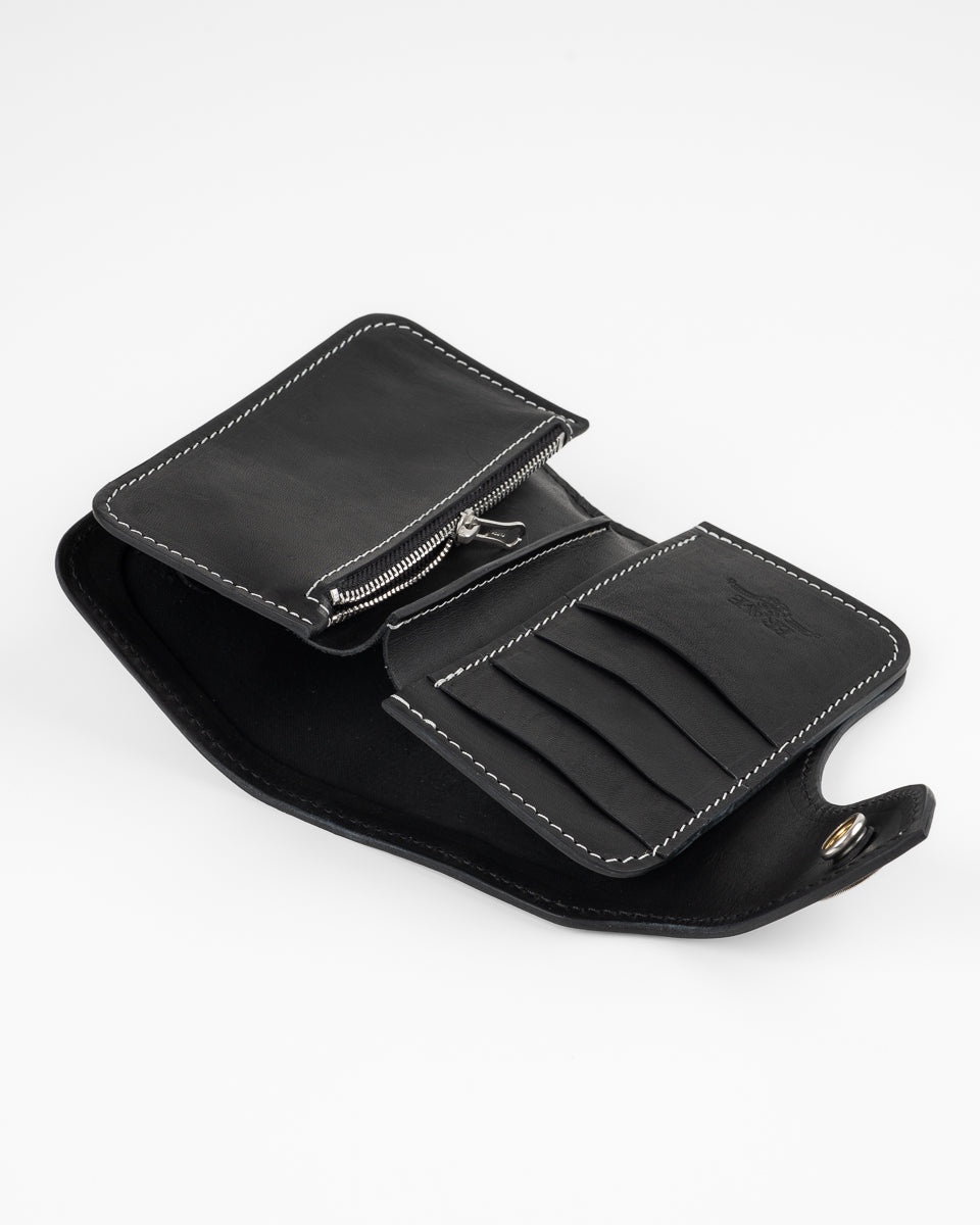 OGL BRAVE HORSEHIDE CONDOR MID WALLET - BLACK - 3