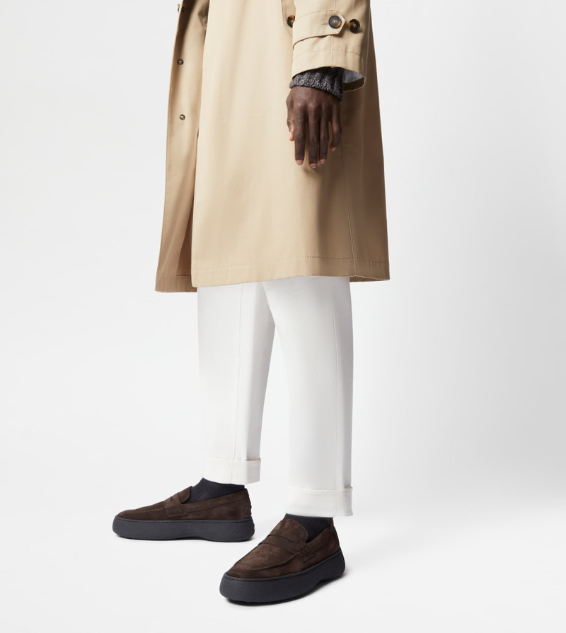 Tod's TOD'S W. G. LOAFERS IN SUEDE - BROWN outlook