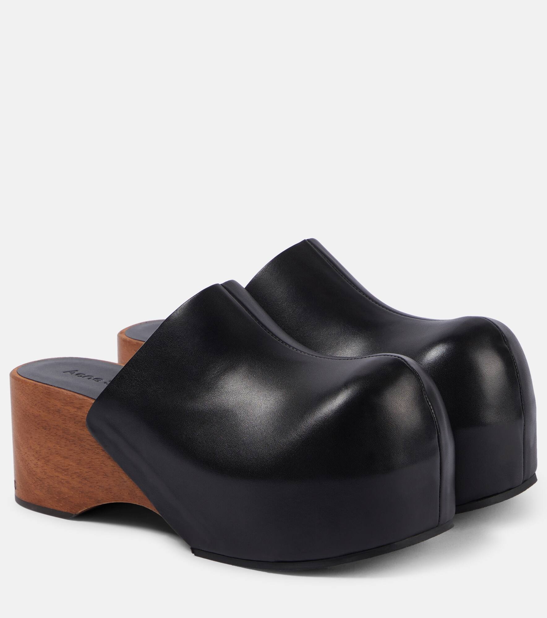 Leather clogs - 1