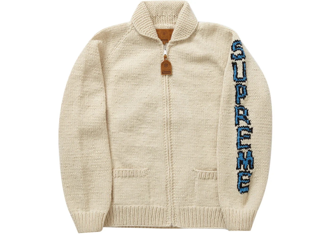 Supreme Camacho Cowichan Sweater Natural - 1