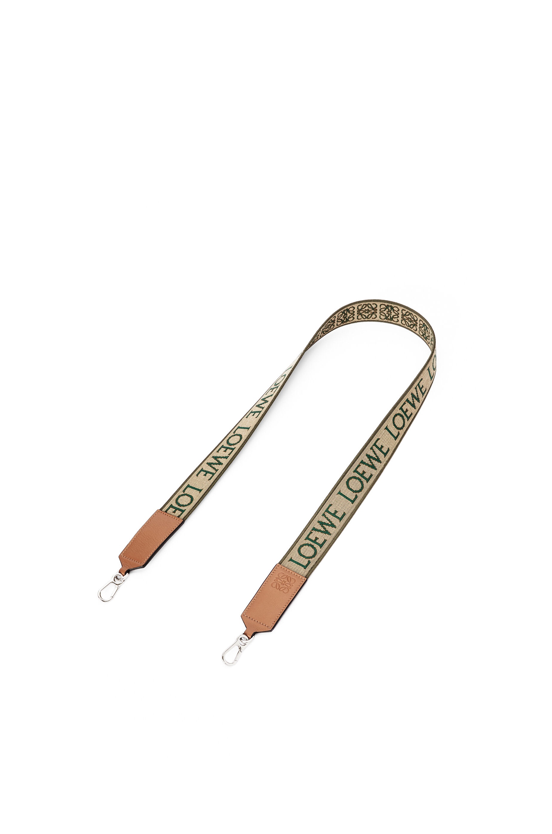 Anagram strap in jacquard and calfskin - 1