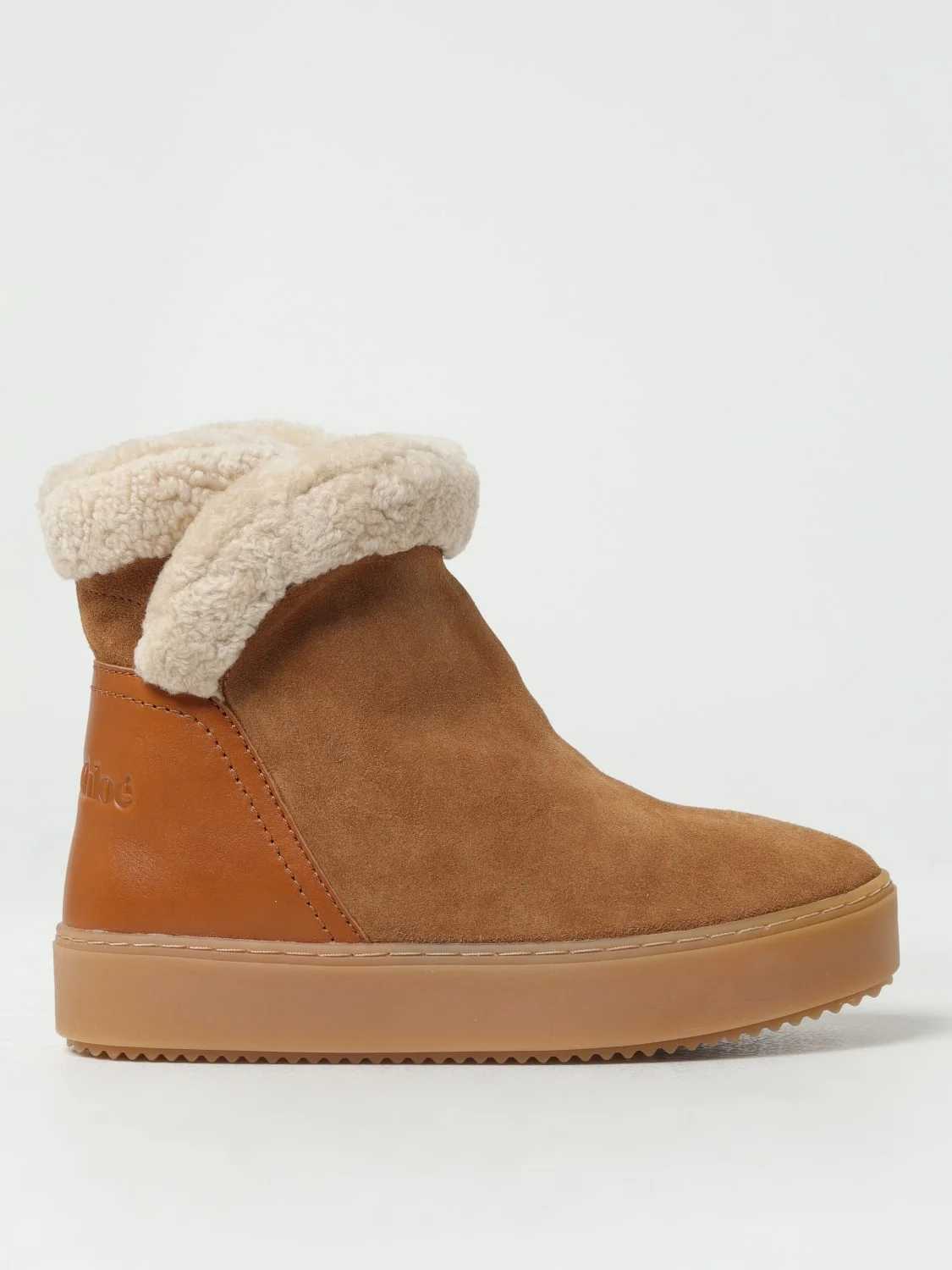 See by Chloé ankle boots in suede and shearling - 1