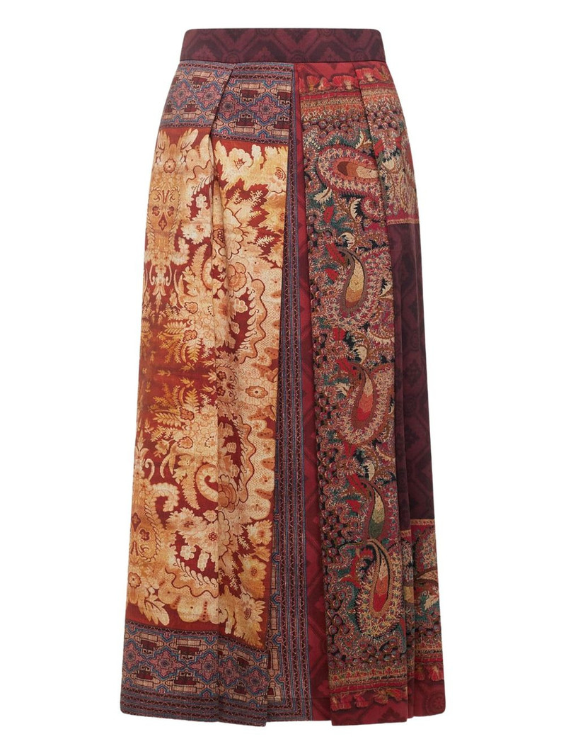 geometric-pattern maxi skirt 1