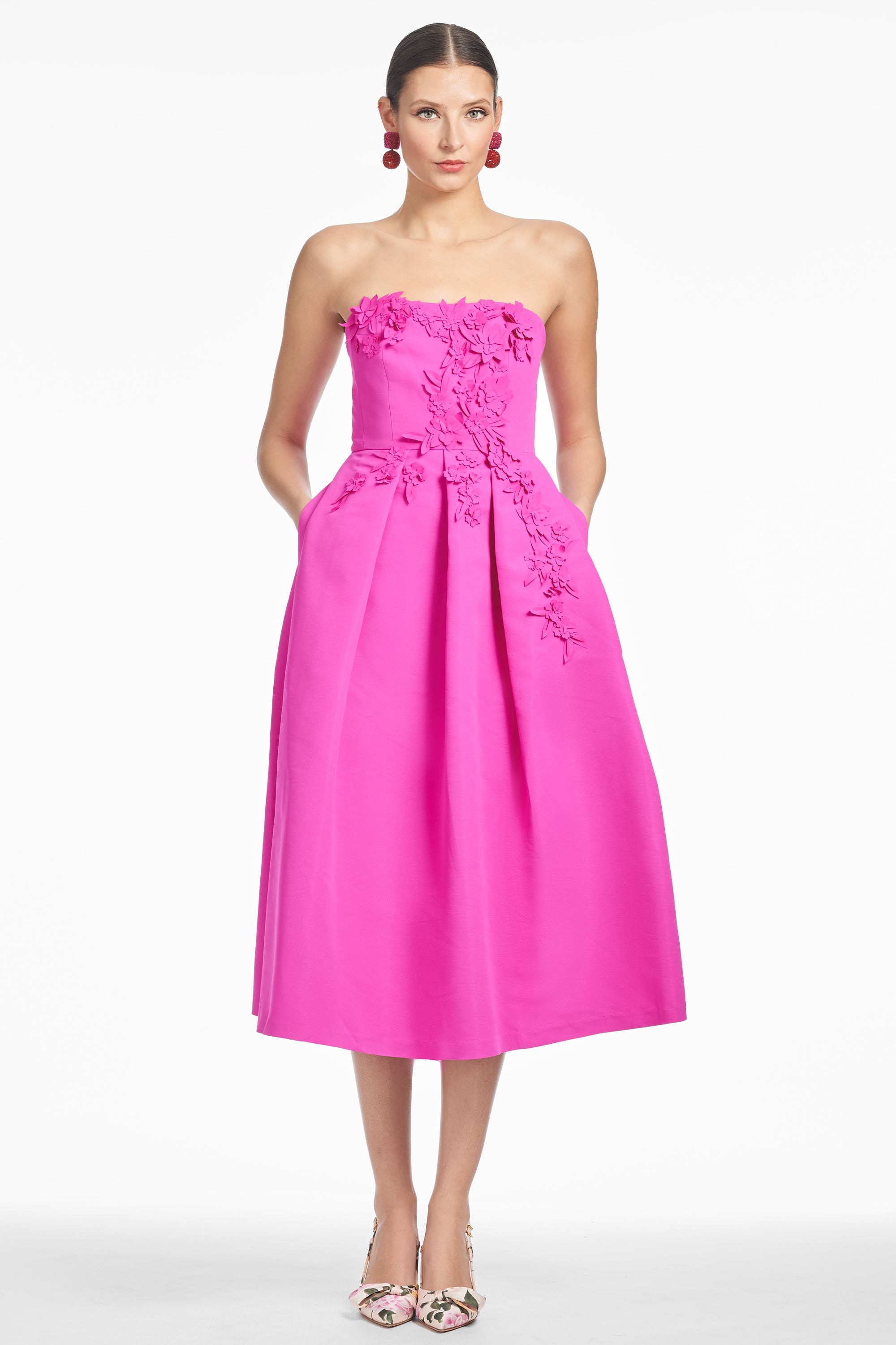 EVIE DRESS - CERISE - 5
