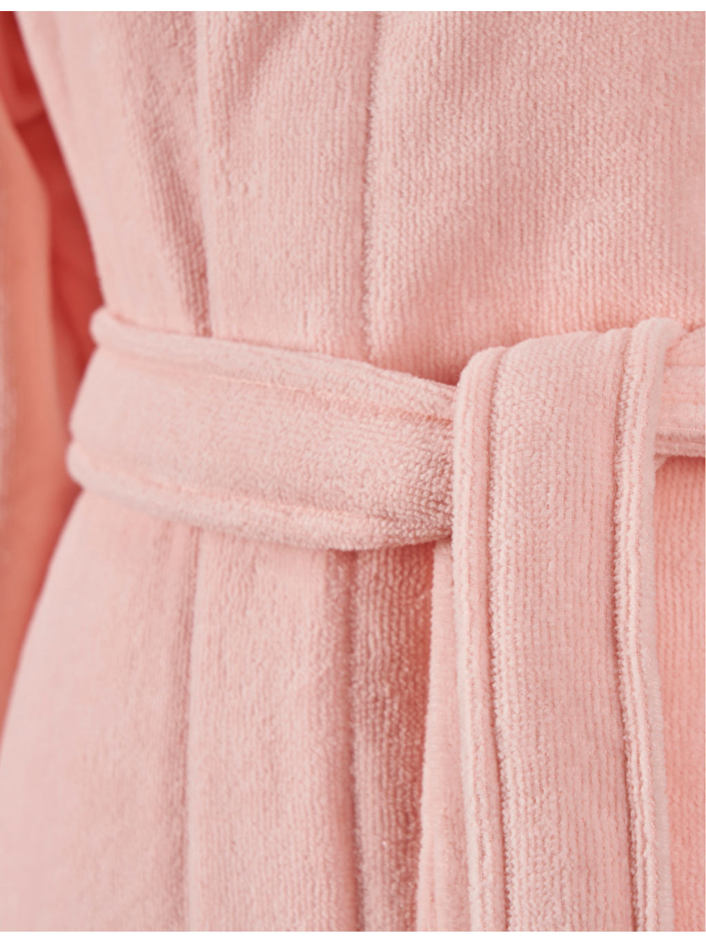 Plain logo-embroidered hooded cotton-velvet bathrobe - 4