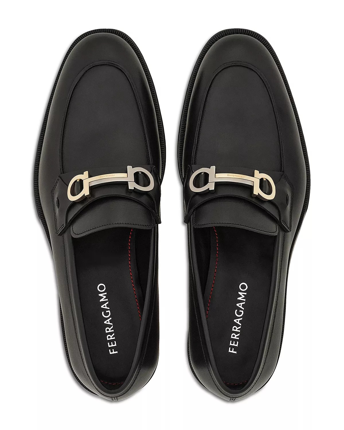 Men's Benedict Moccasin Loafers with Gancini Ornament - 2