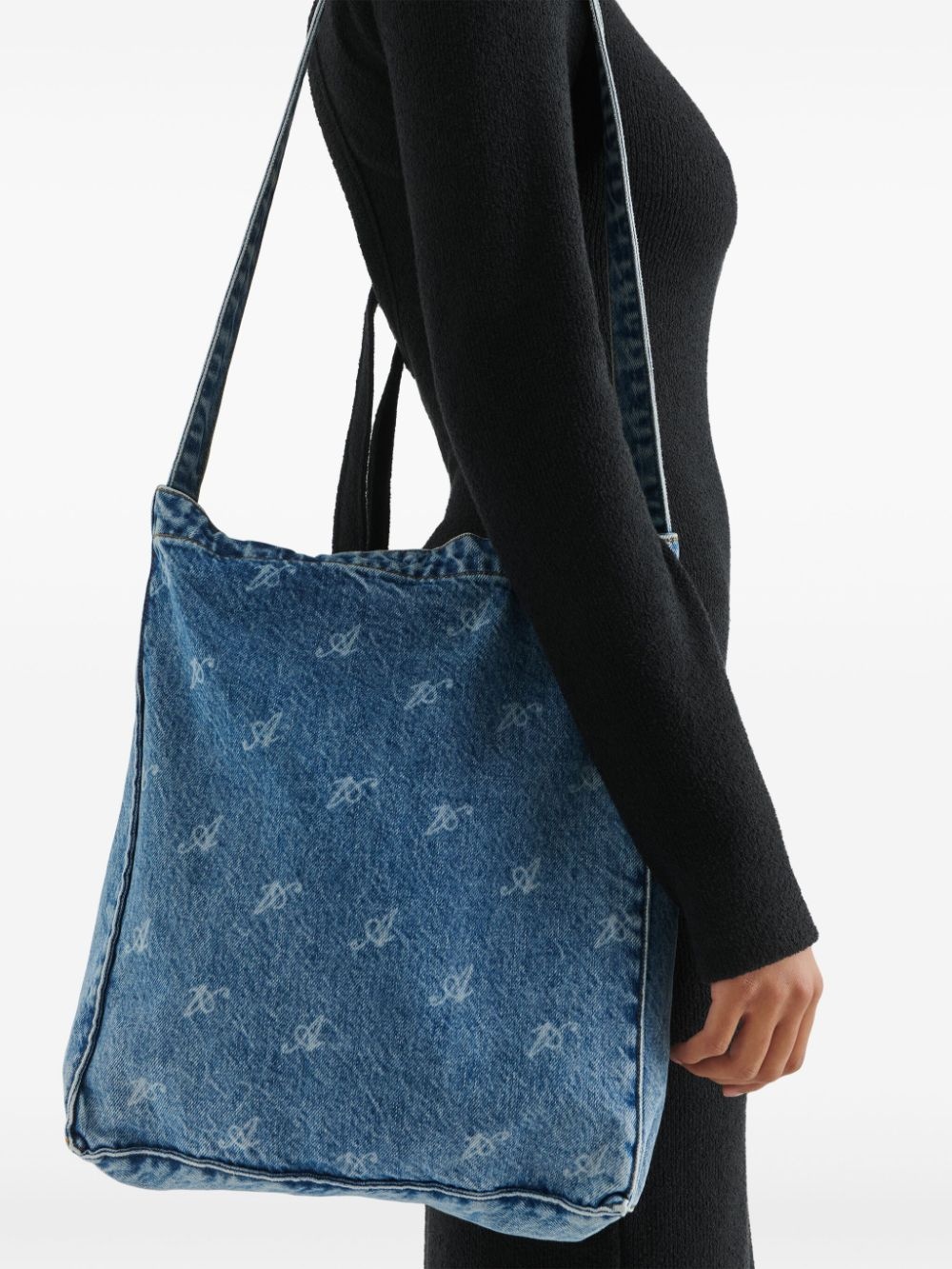 dune script denim tote bag - 2