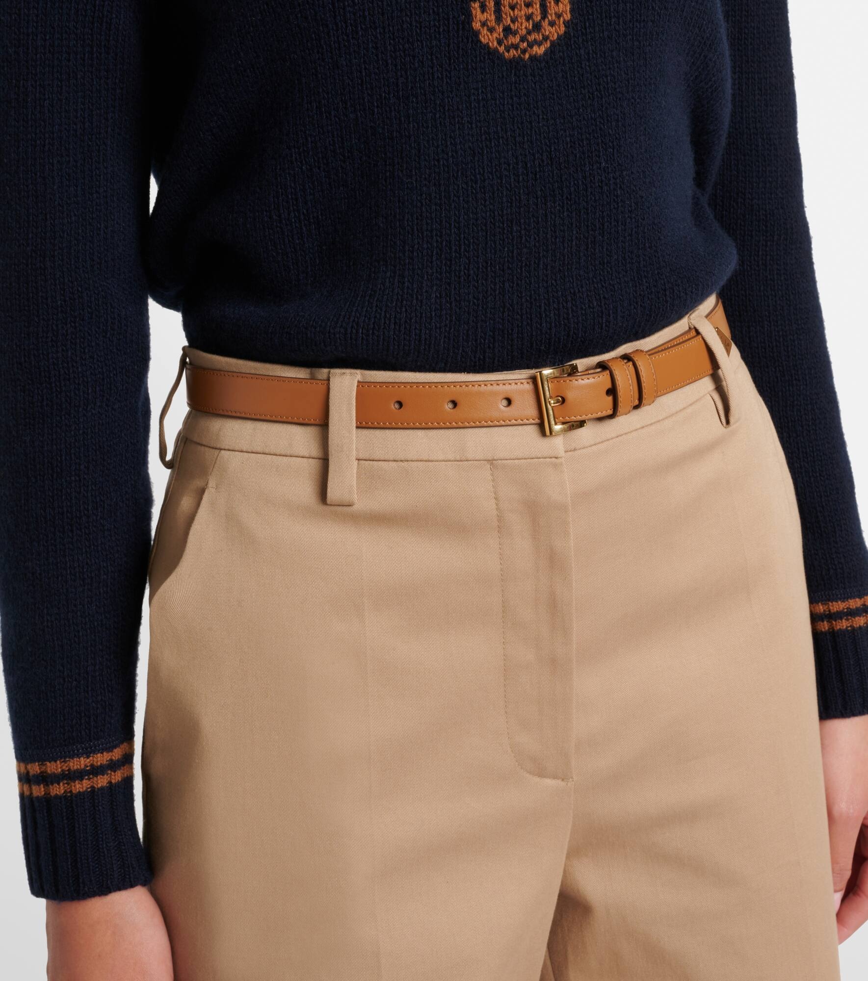 Logo leather belt - 2