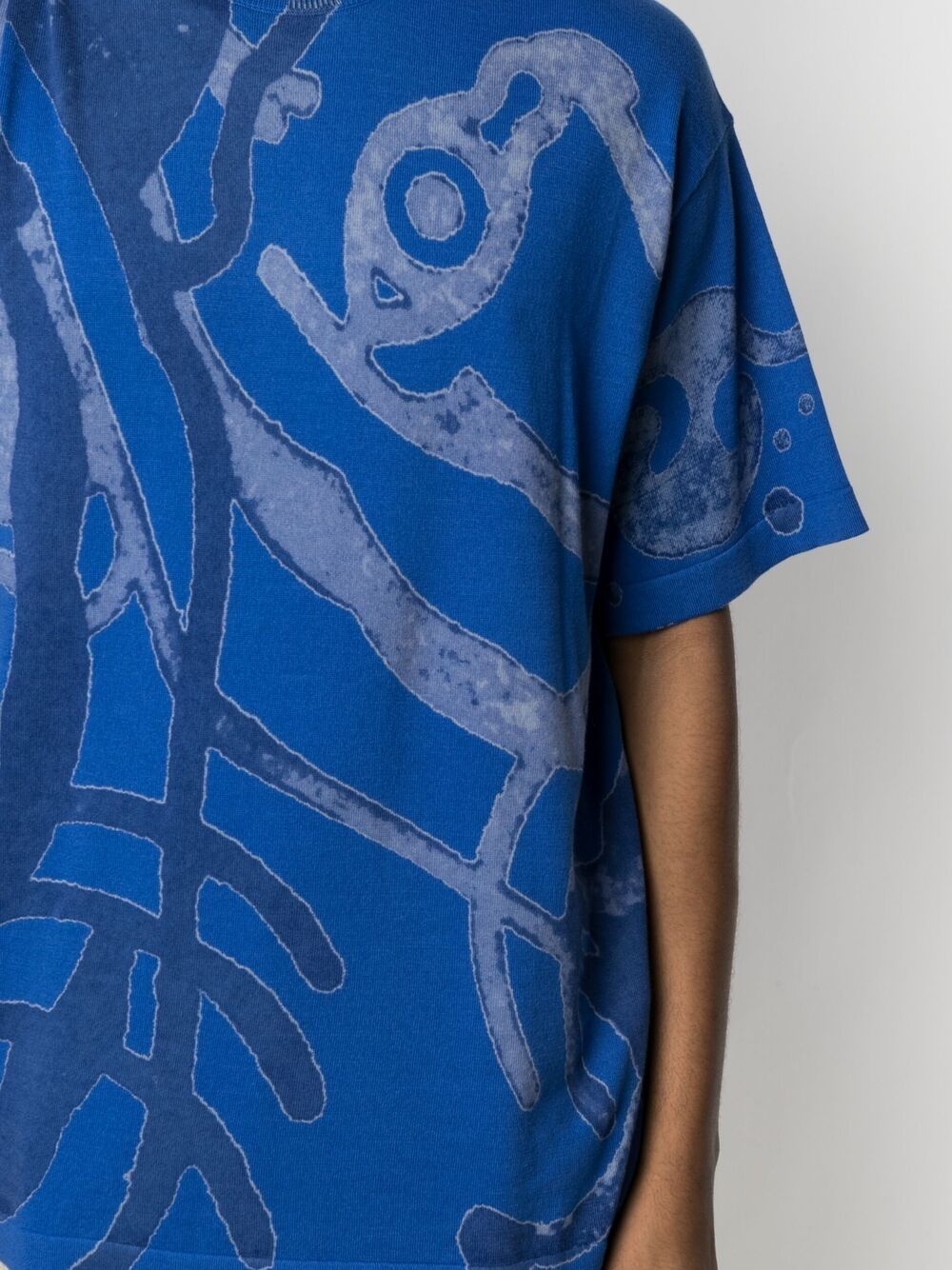 abstract-print cotton T-shirt - 5