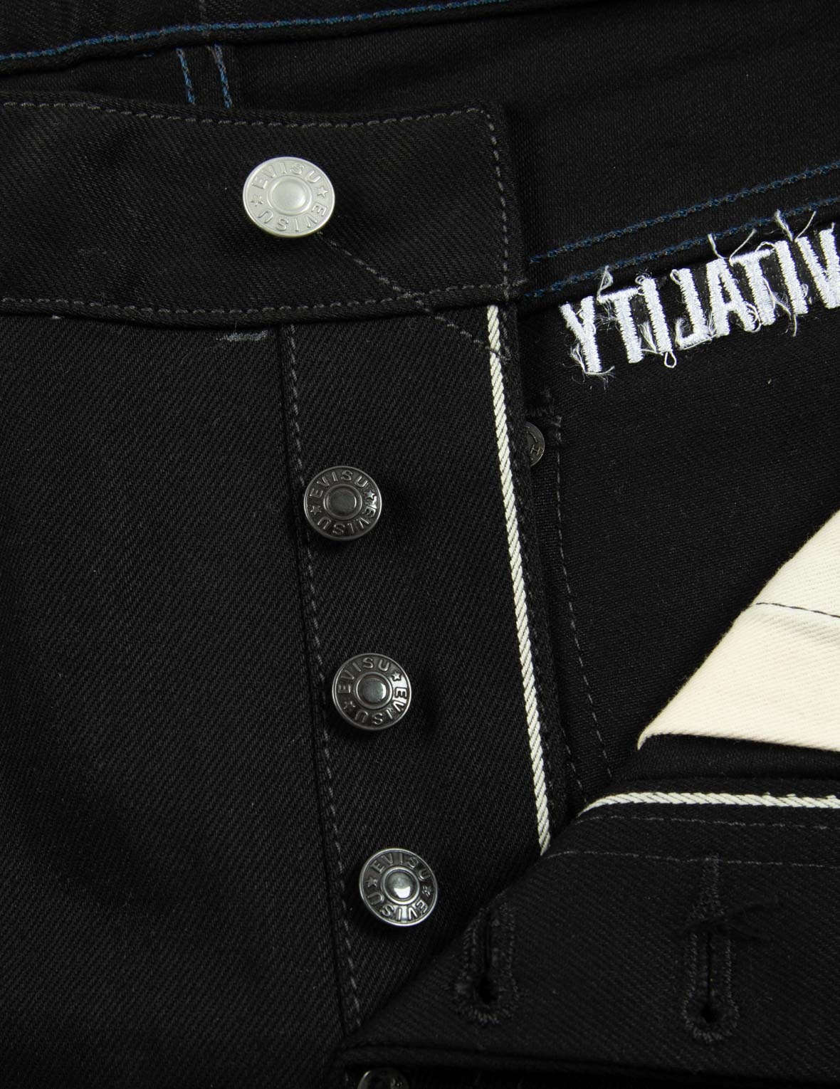 MULTI-LOGO EMBROIDERY SLIM-FIT JEANS #2010 - 9