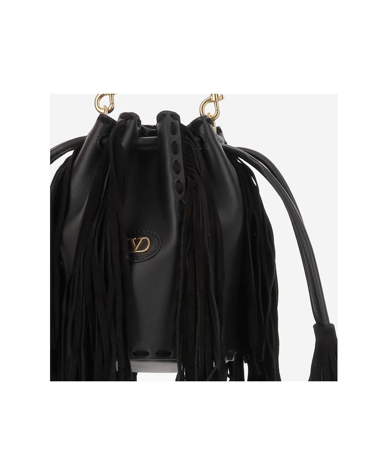 Fringed Leather Shoulder Bag - 4