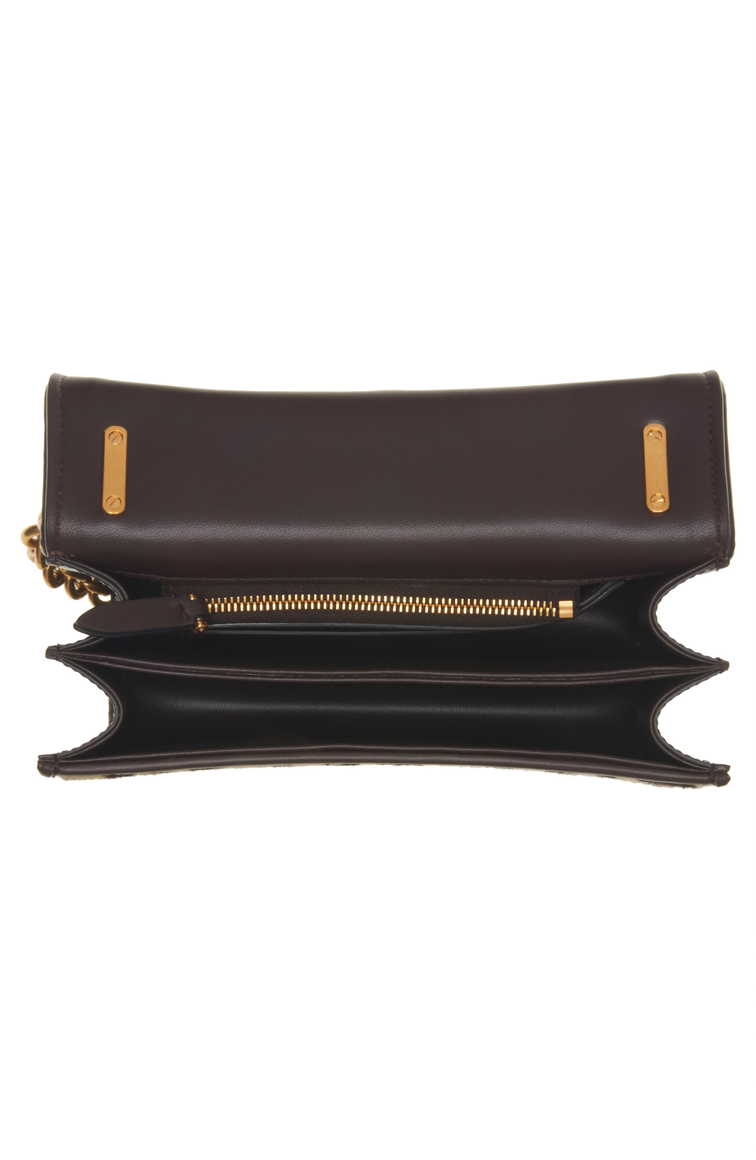 Valentino Garavani Small Vain Genuine Calf Hair Shoulder Bag in Naturale Testa Di Moro at Nordstrom - 5
