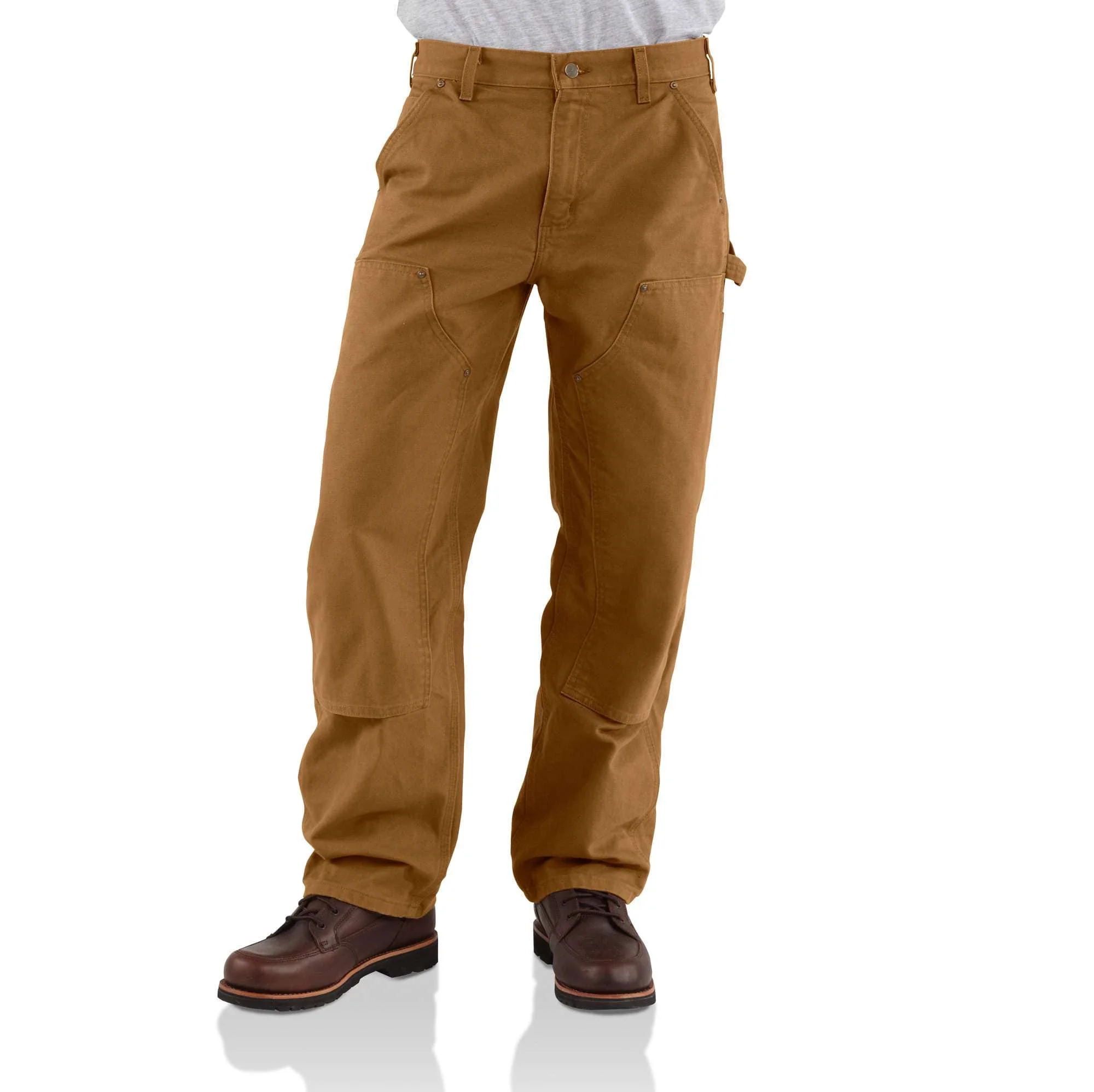 Loose Straight Washed Duck Double-Front Dungaree - 1