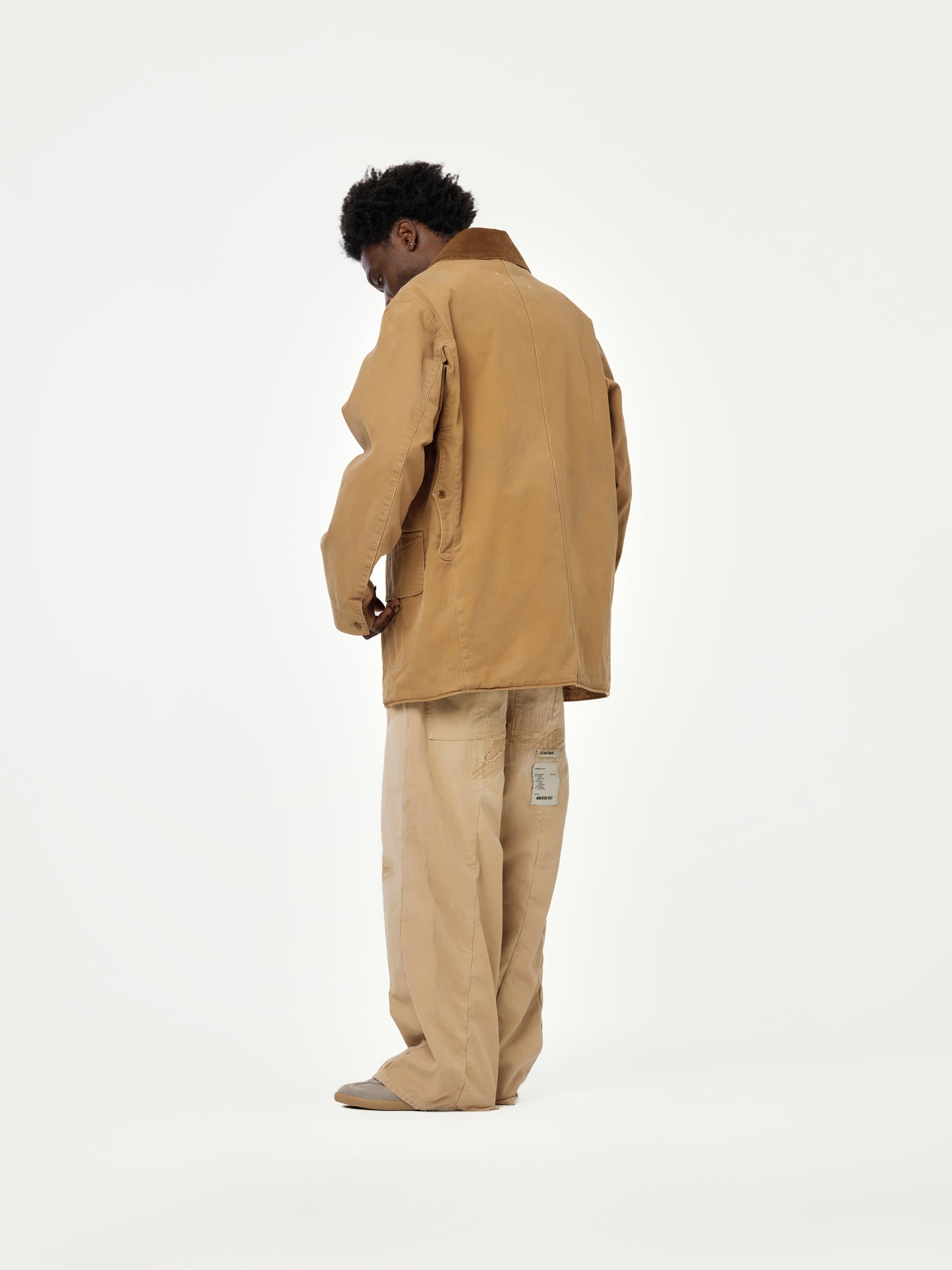 CANVAS SPORTS JACKET (OCHRE) - 5