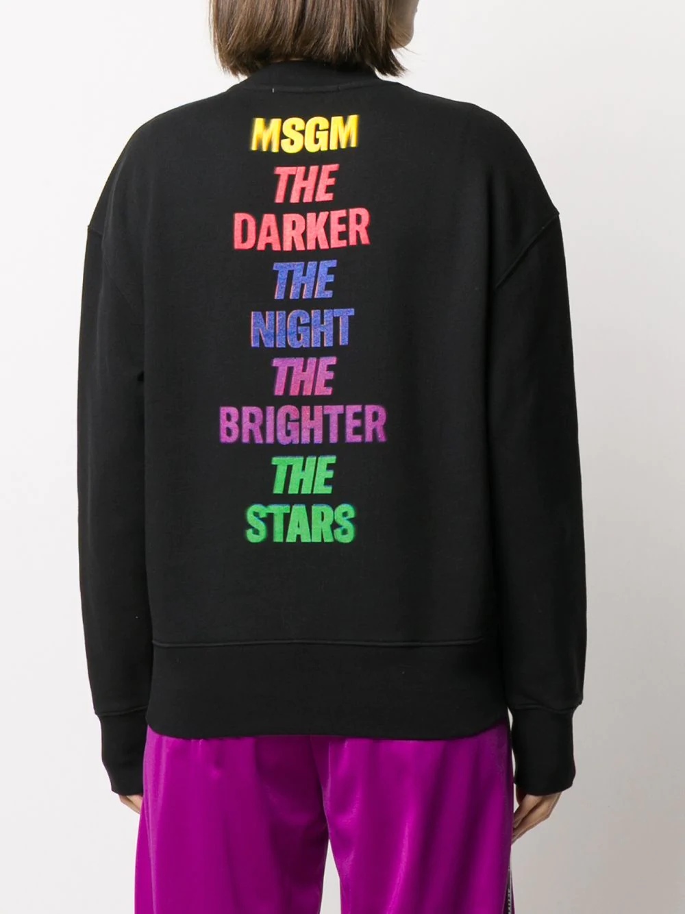 slogan-print sweatshirt - 4