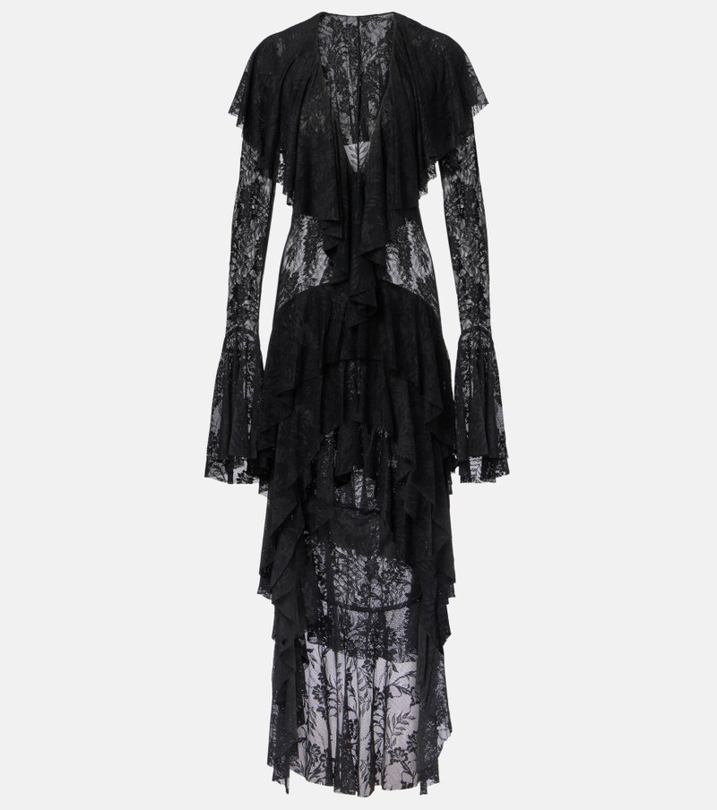 Asymmetric ruffled midi dress 1