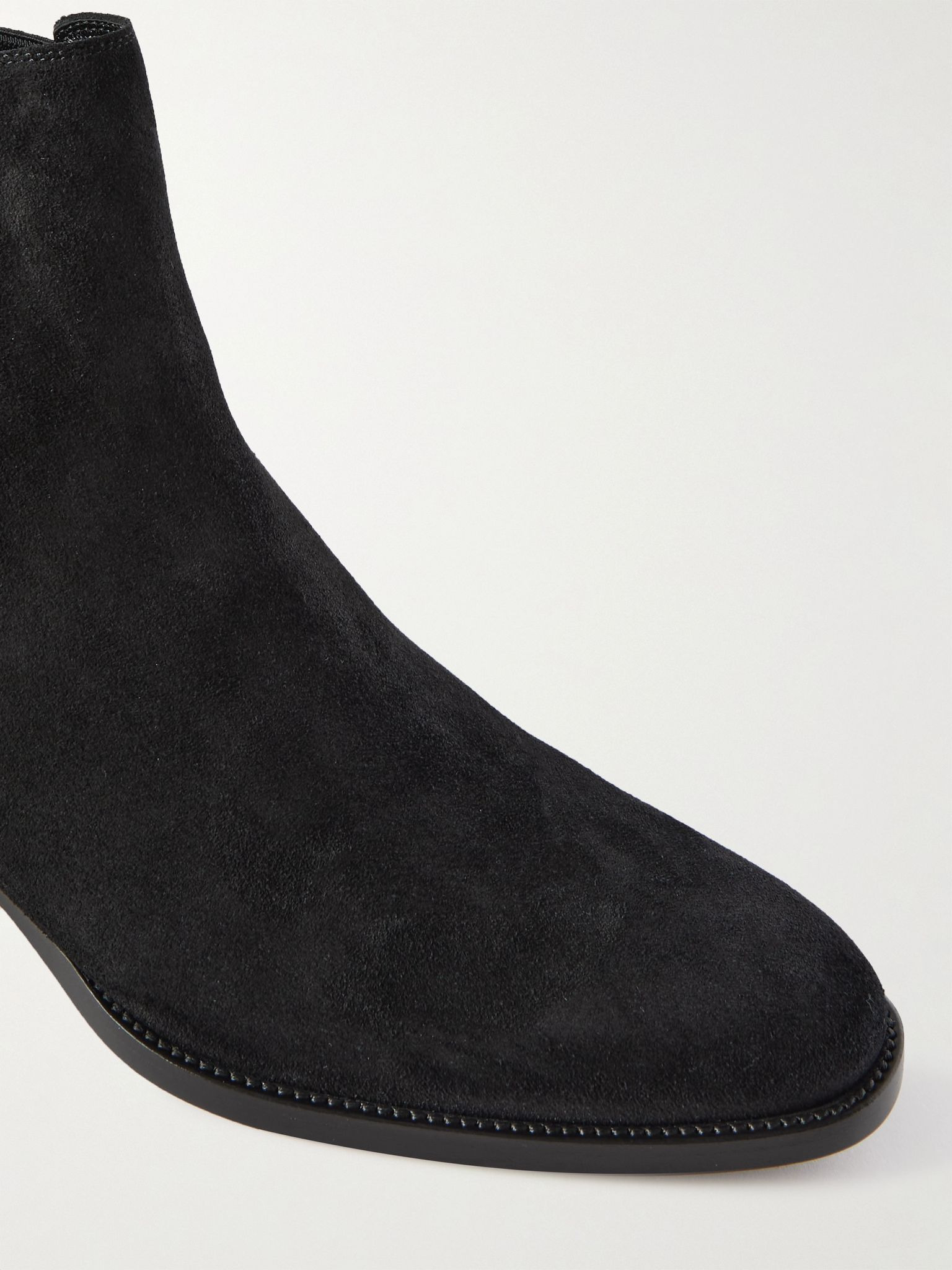 Wyatt Suede Chelsea Boots Black - 5