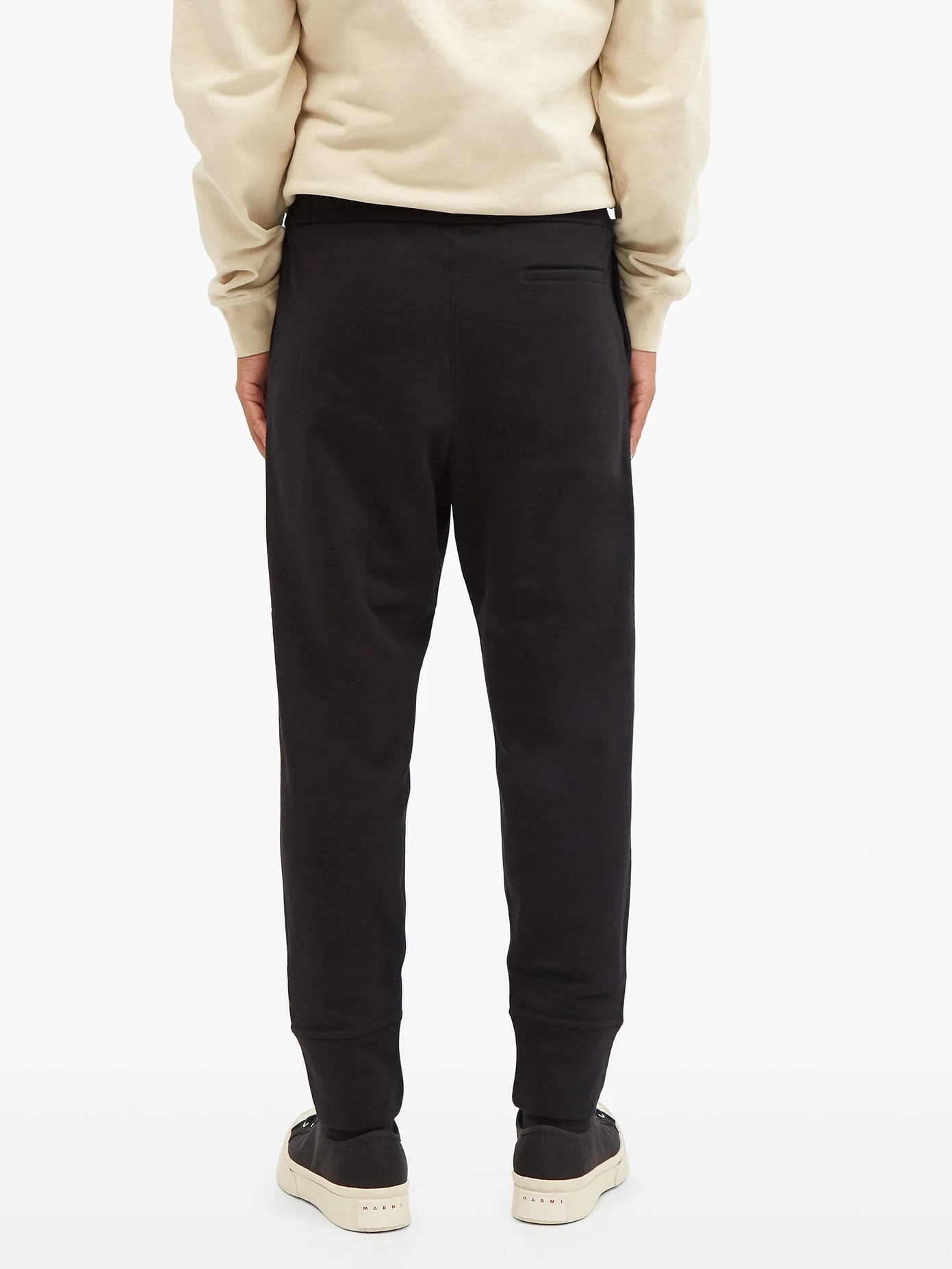 Cotton-jersey track pants - 5