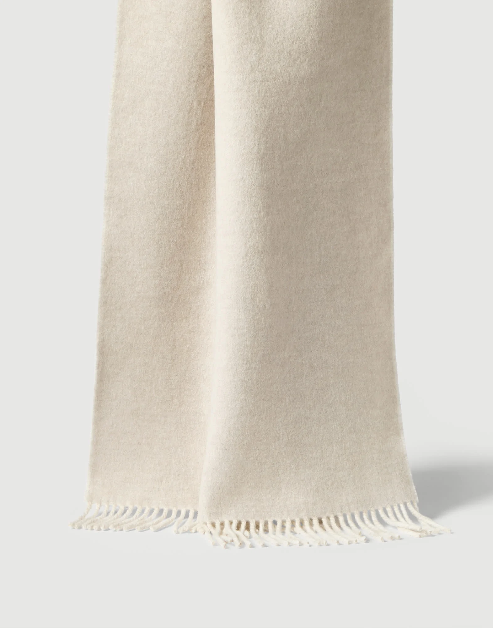 Wool and cashmere knit scarf - 1