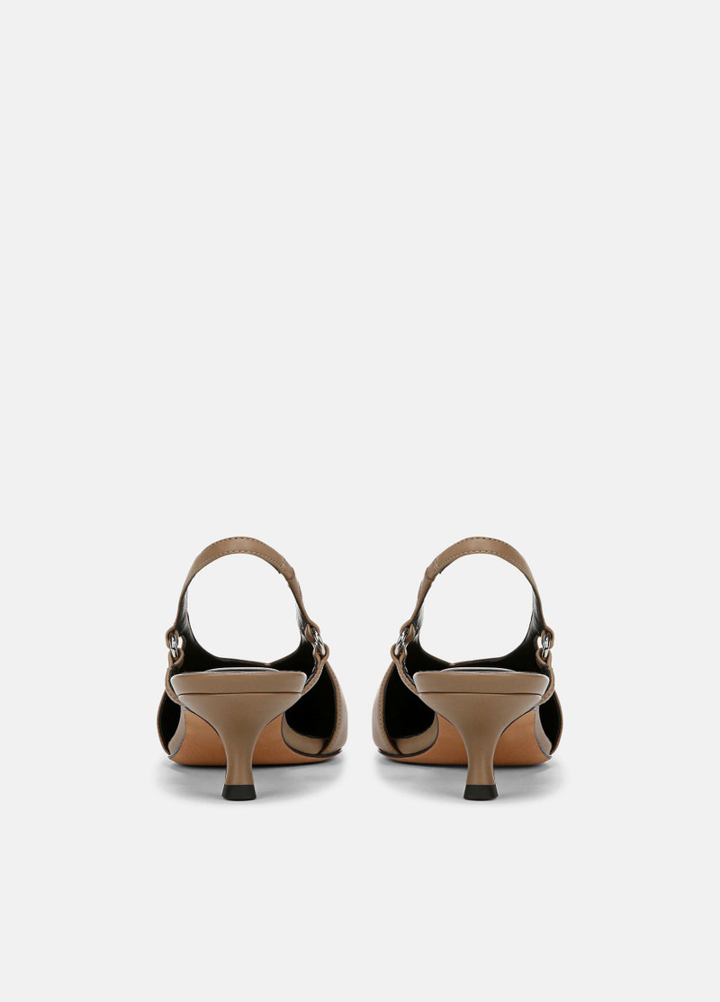 Vince Sabrina Leather Slingback Kitten Heel outlook