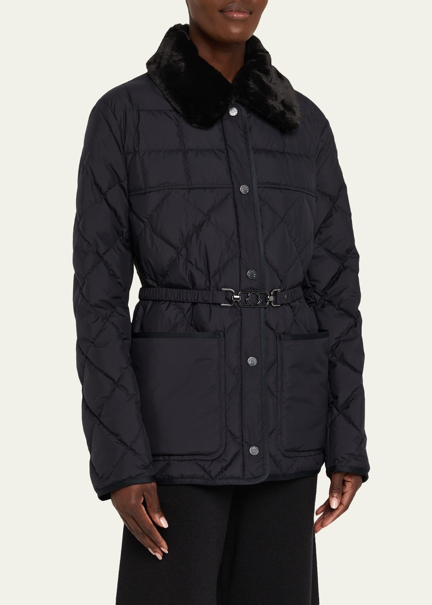Cygne Faux Fur-Trimmed Down Jacket - 3