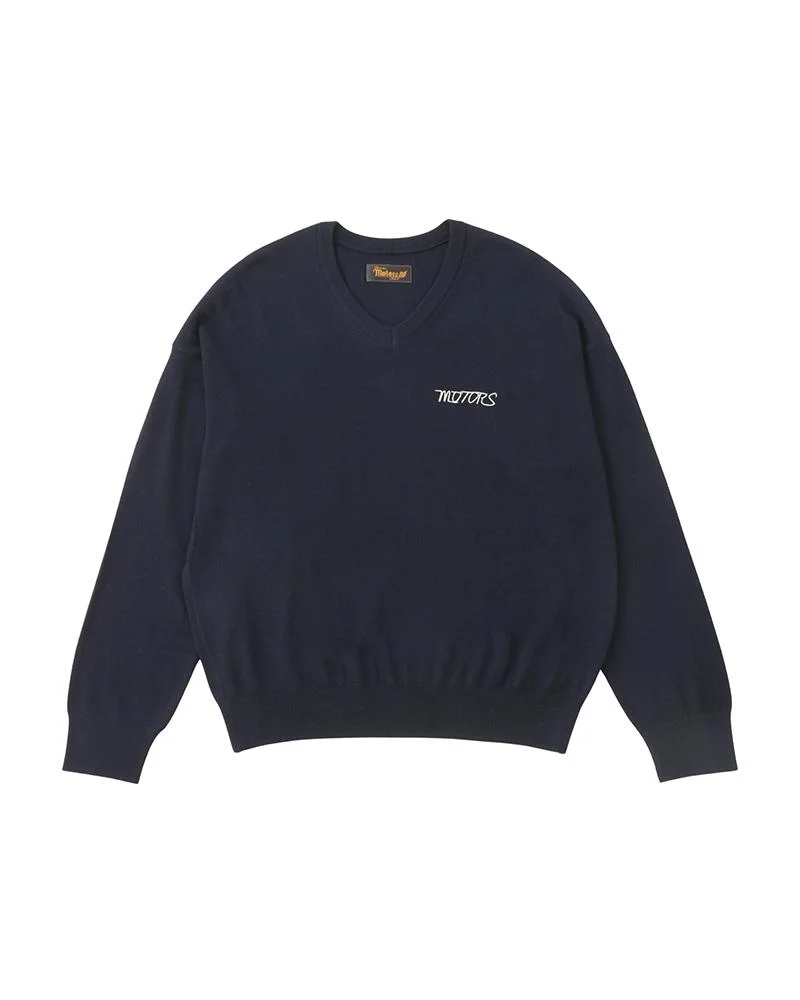 SELMER V-NECK KNIT NAVY - 1