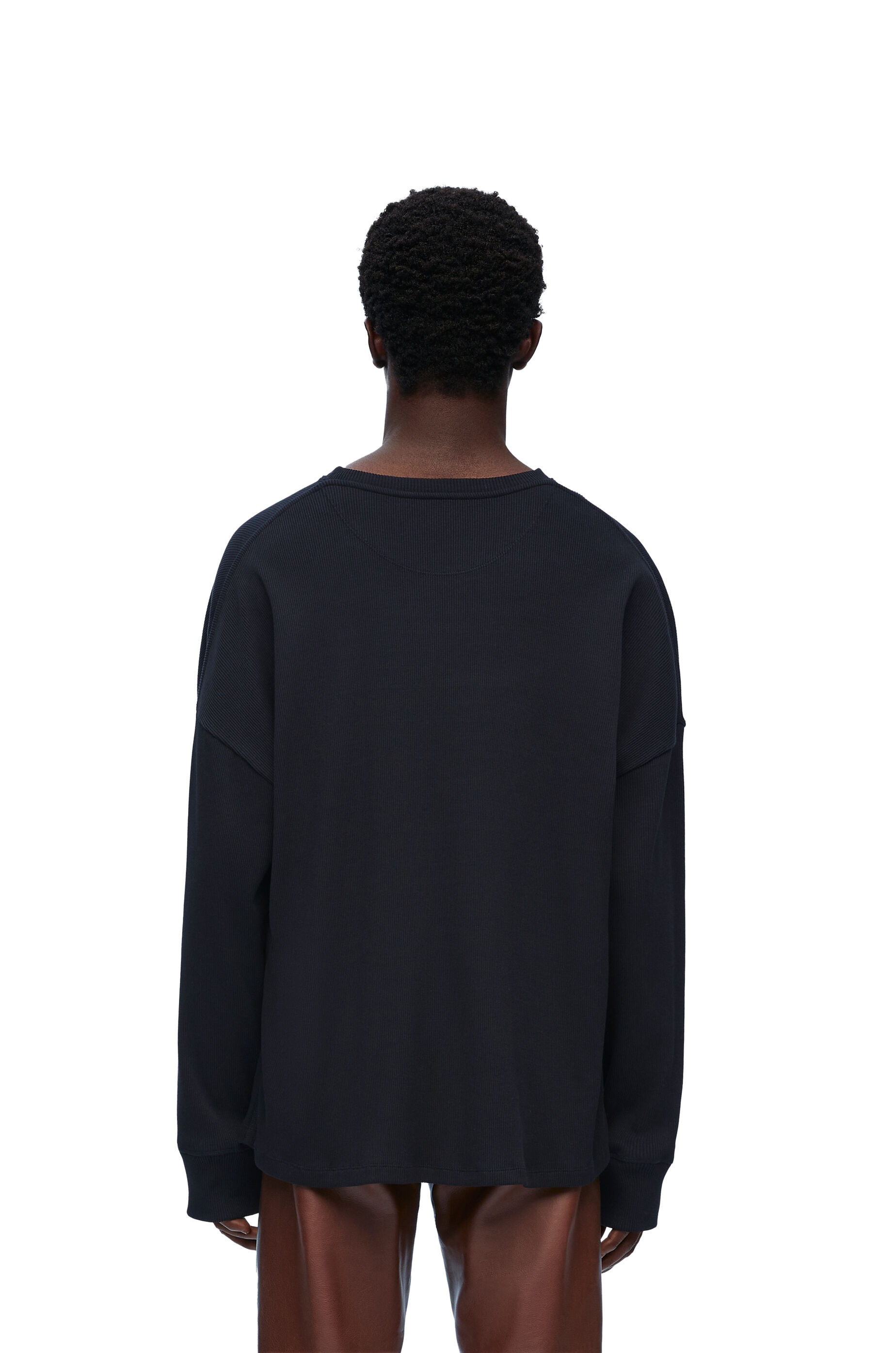 Oversized fit long sleeve T-shirt in cotton - 4