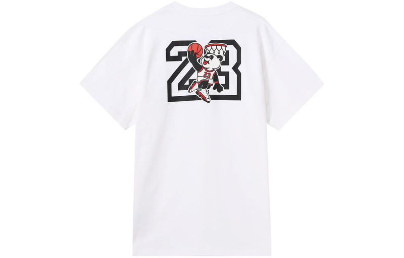 Jordan Air Jordan Panda Printing Short Sleeve White DD0200-100 outlook